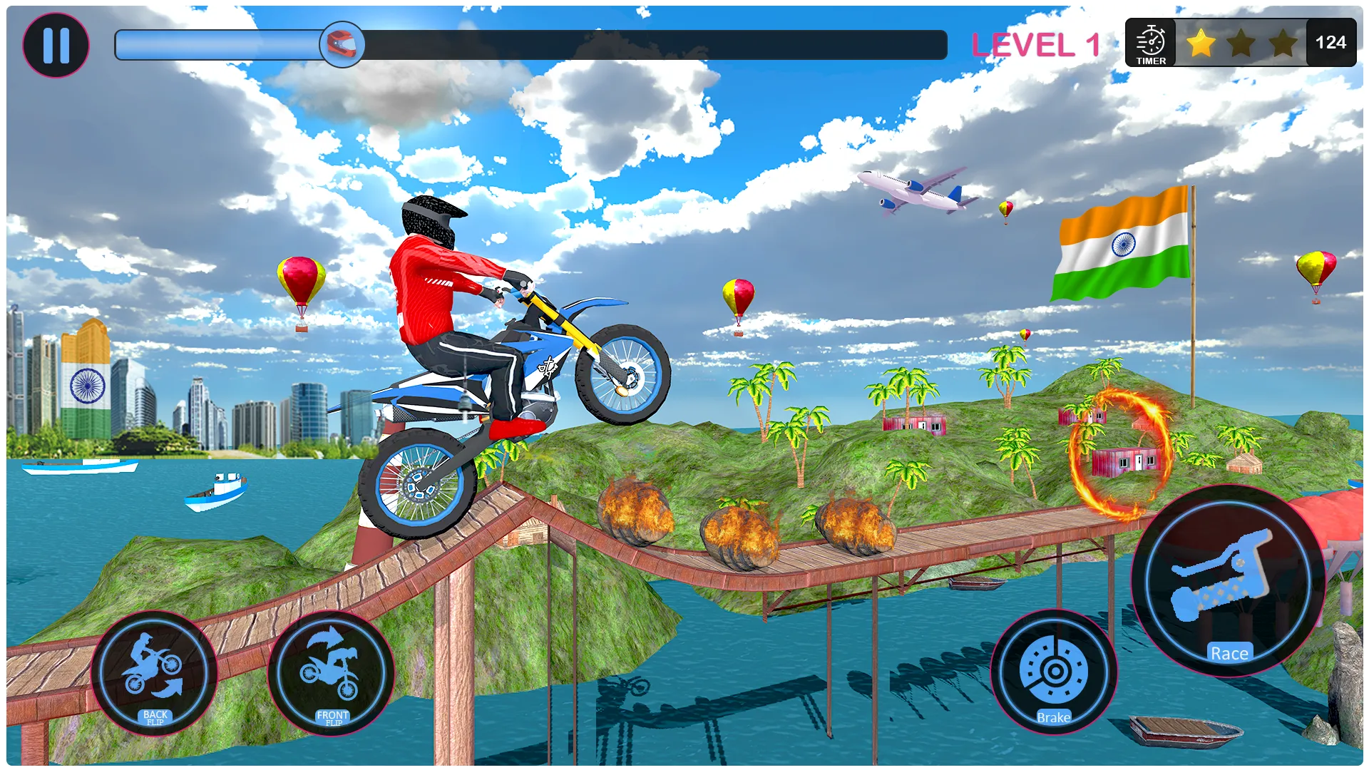 Bike stunts 3d racing games | Indus Appstore | Screenshot