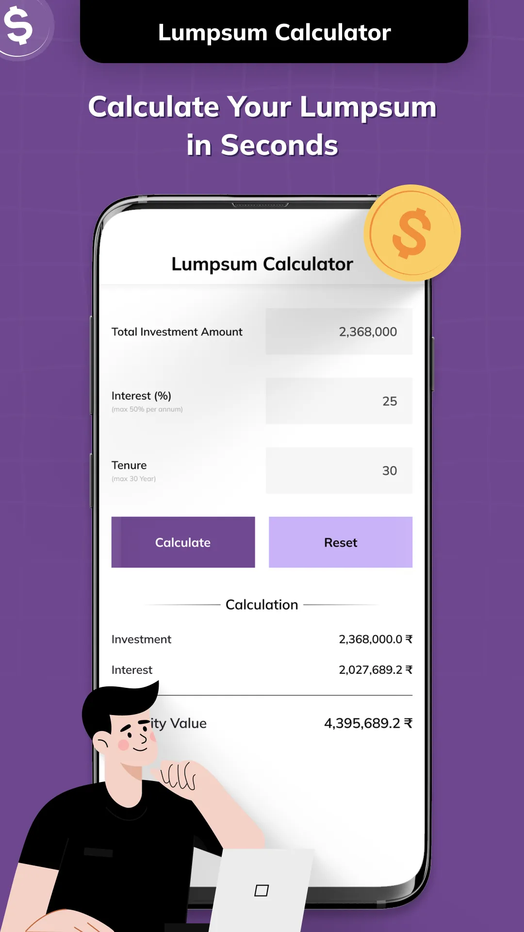 Aadhar Pe EMI Loan Calculator | Indus Appstore | Screenshot