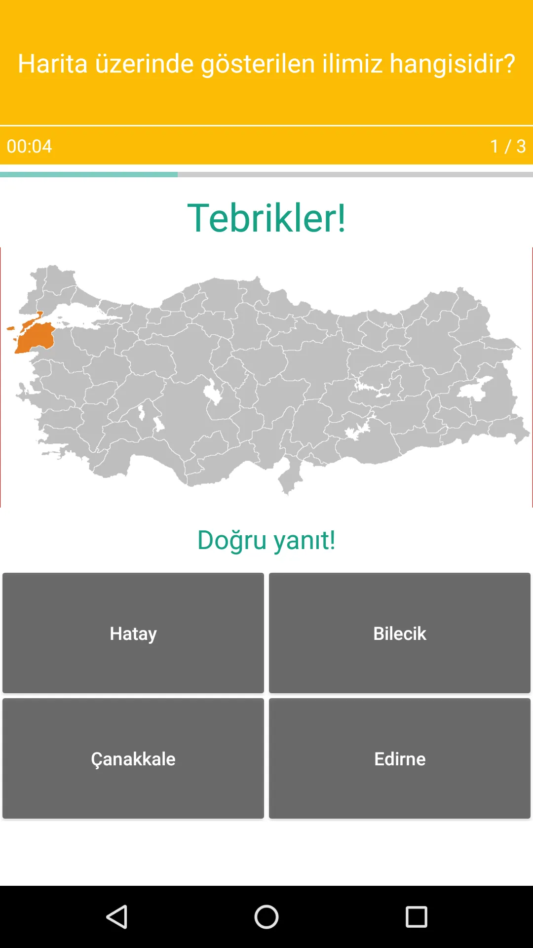 Harita Oyunu Türkiye: Şehirler | Indus Appstore | Screenshot