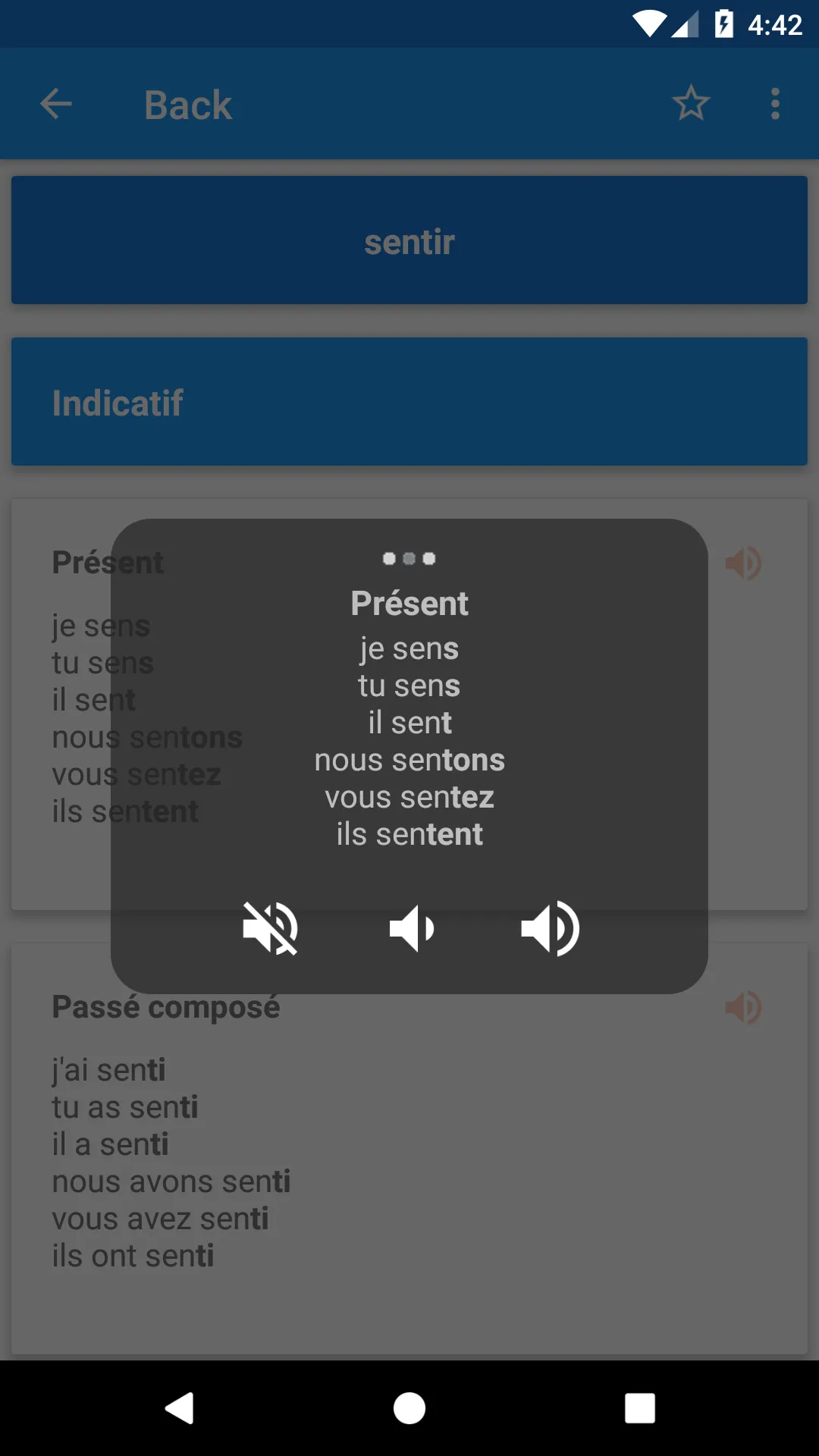 Conjugaison française | Indus Appstore | Screenshot