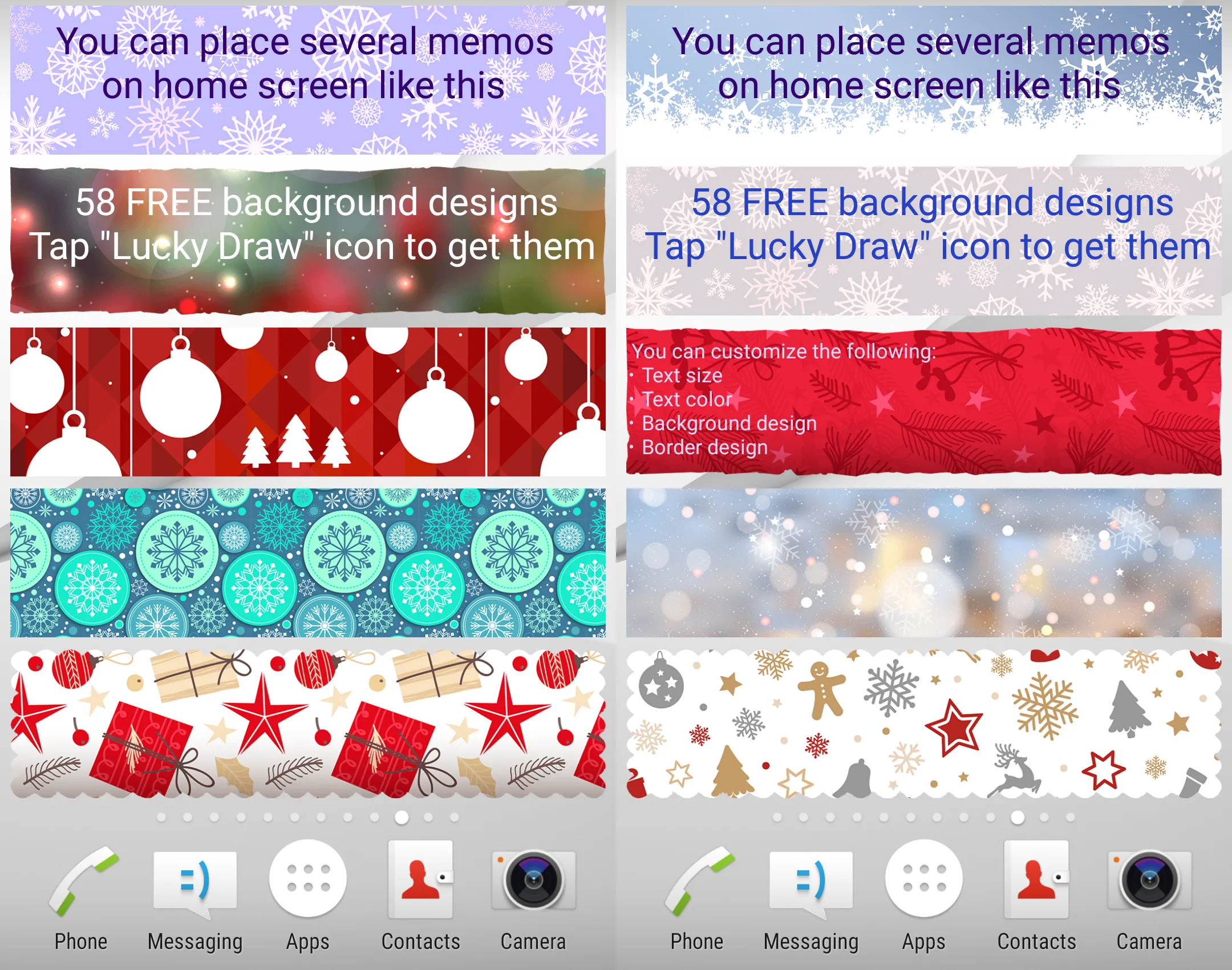 Sticky Memo Notepad Christmas | Indus Appstore | Screenshot