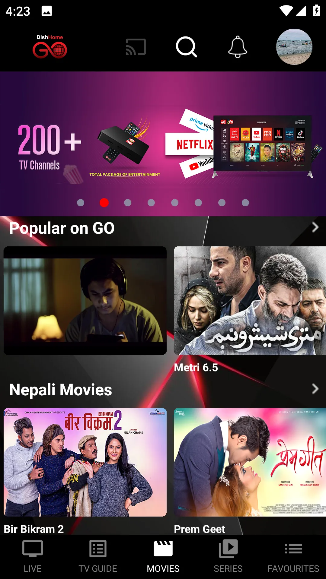 DishHome GO | Indus Appstore | Screenshot