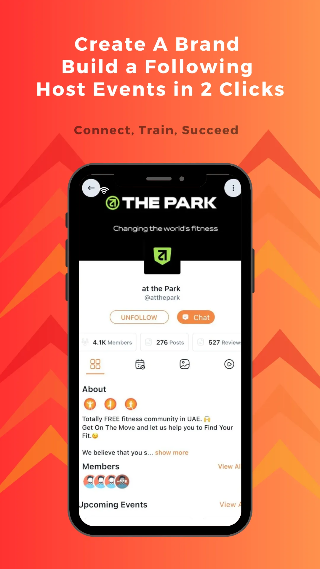 MeetNTrain: Social Events | Indus Appstore | Screenshot