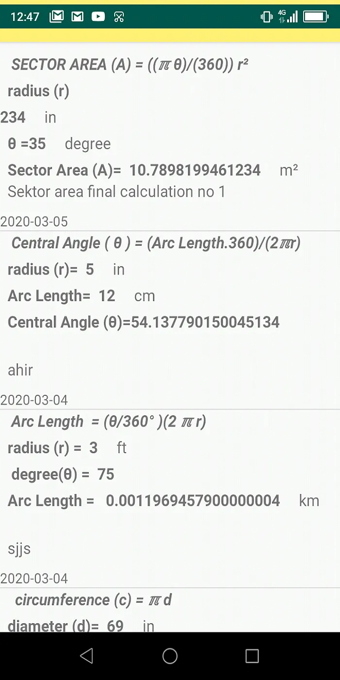 Circle Calculator | Indus Appstore | Screenshot