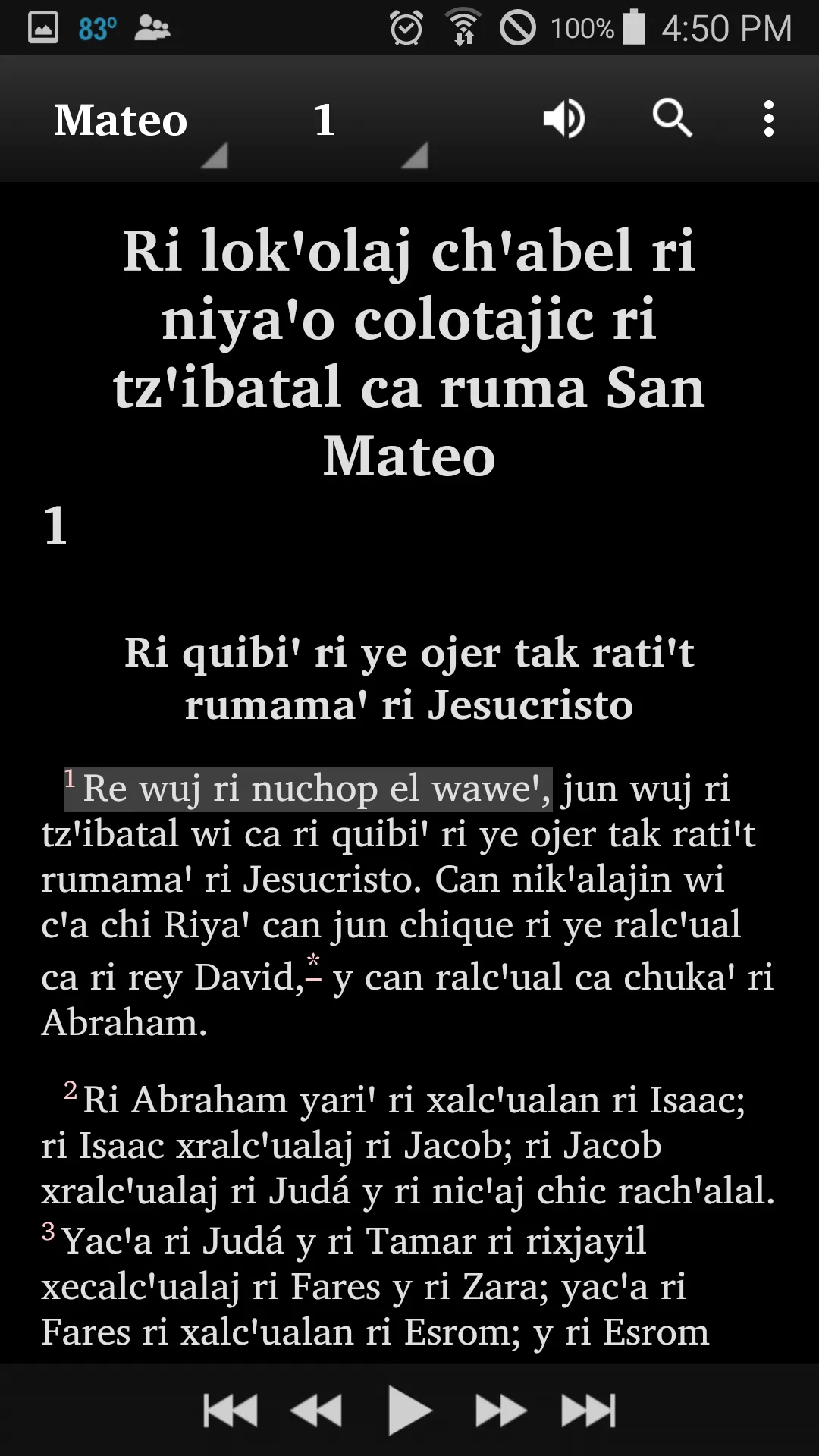 Central Kaqchikel Bible | Indus Appstore | Screenshot