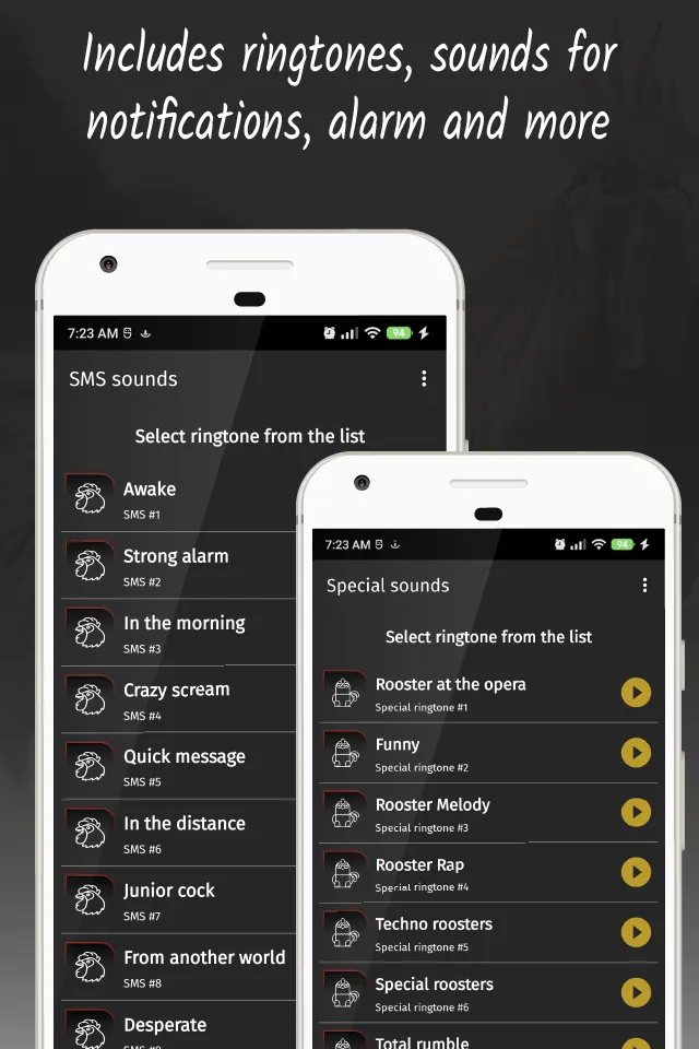 Rooster ringtones for phone | Indus Appstore | Screenshot