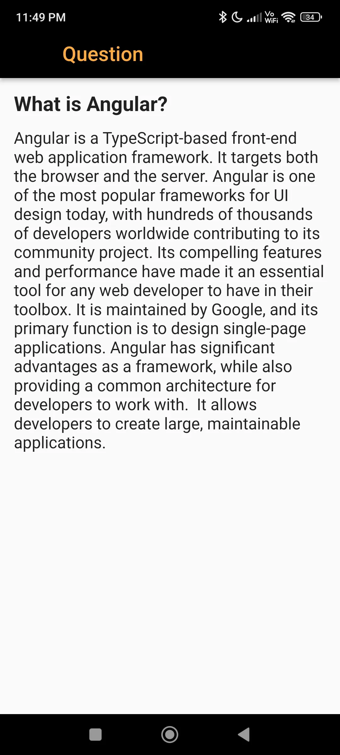Angular Interview Question | Indus Appstore | Screenshot