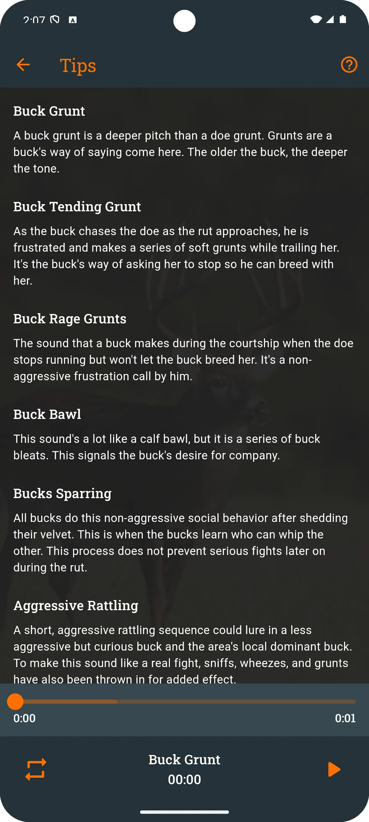 Whitetail Deer Calls | Indus Appstore | Screenshot