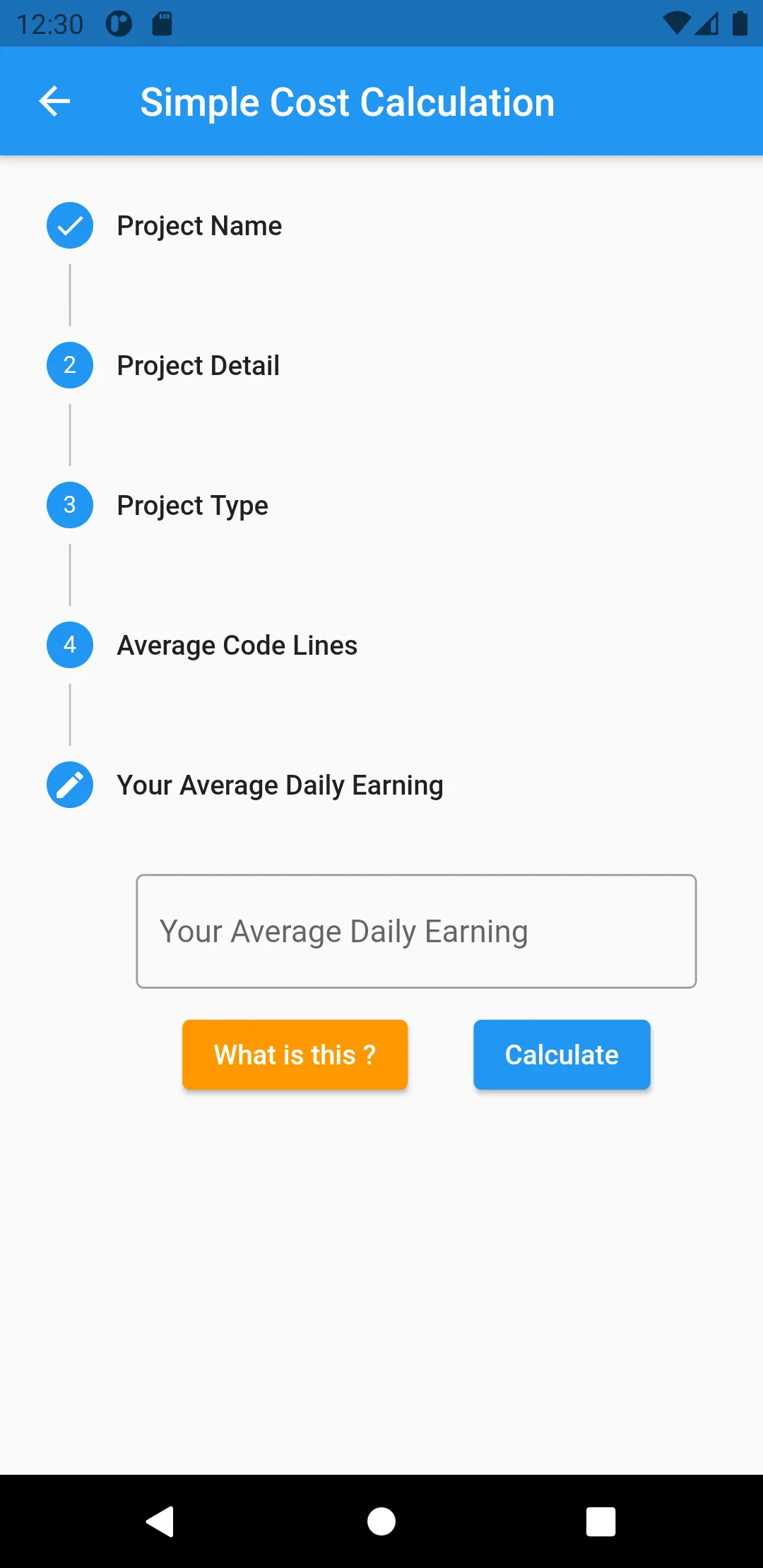 Calculate Software: COCOMO | Indus Appstore | Screenshot