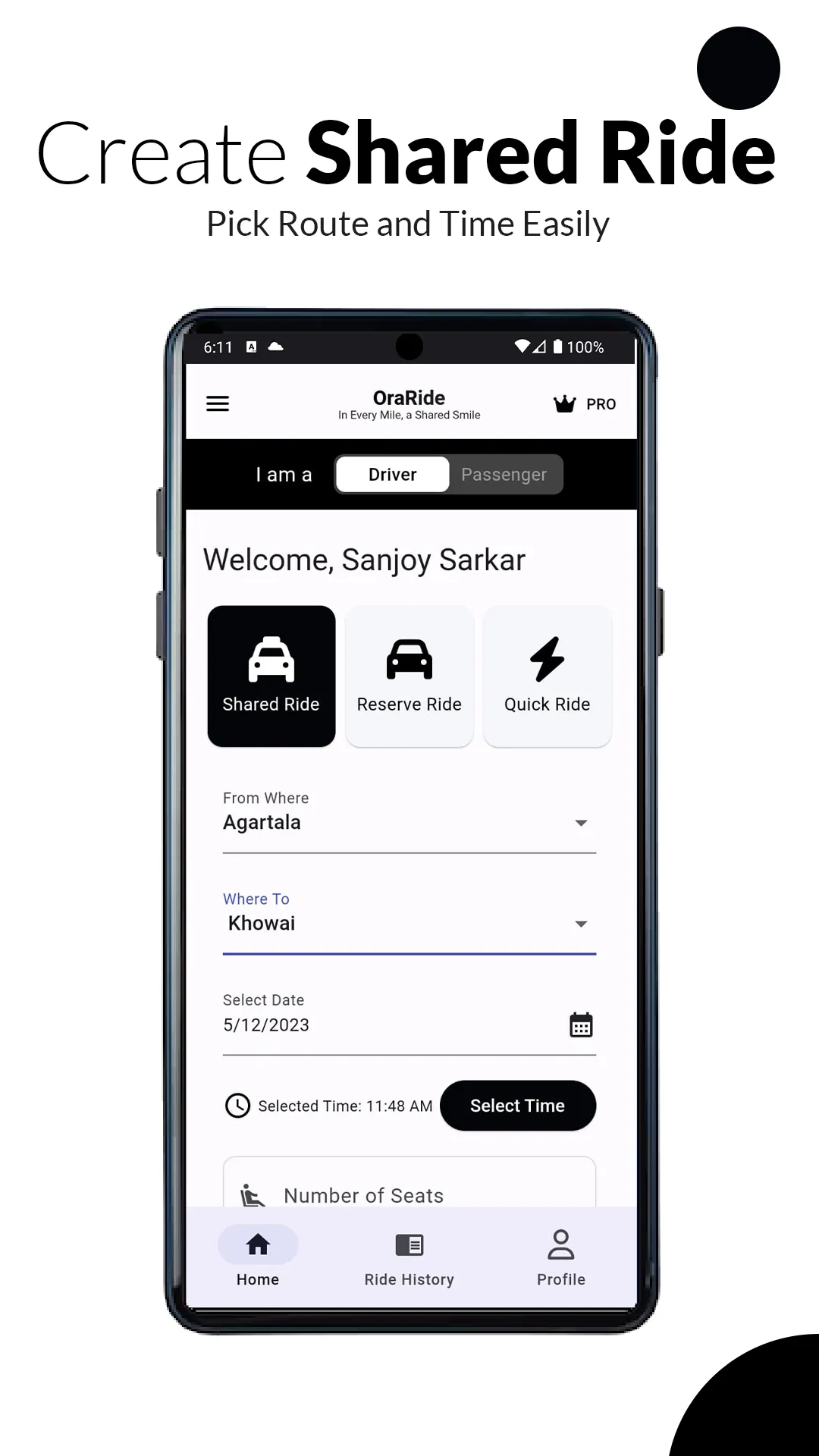 OraRide - Request a ride | Indus Appstore | Screenshot