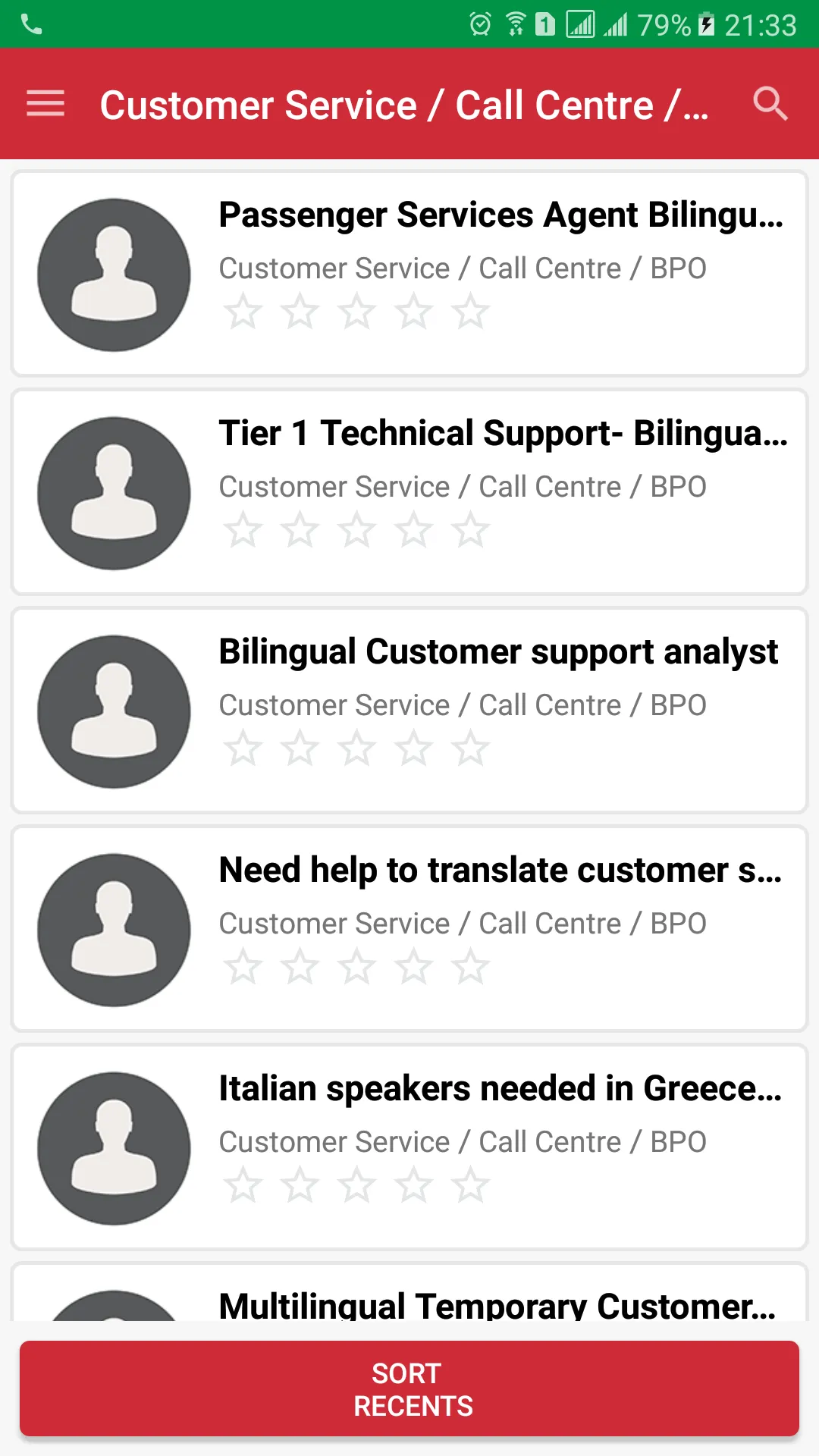 Jobs in Italy | Indus Appstore | Screenshot