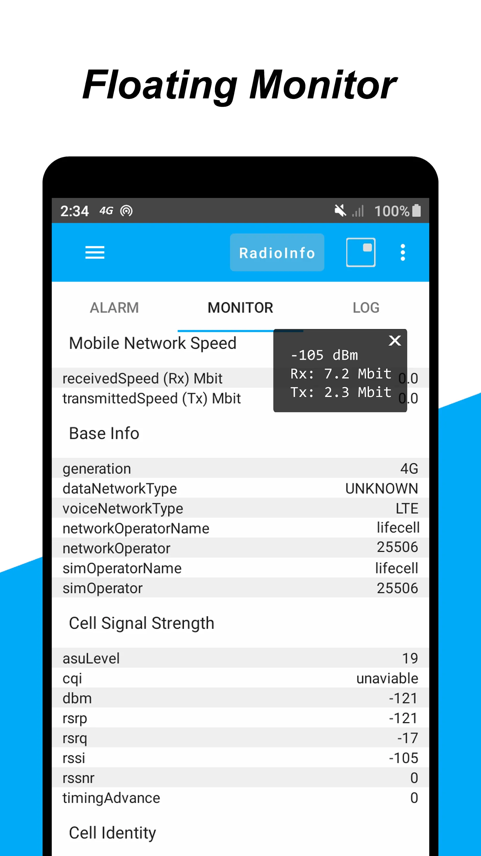 4G LTE / 5G coverage monitor | Indus Appstore | Screenshot