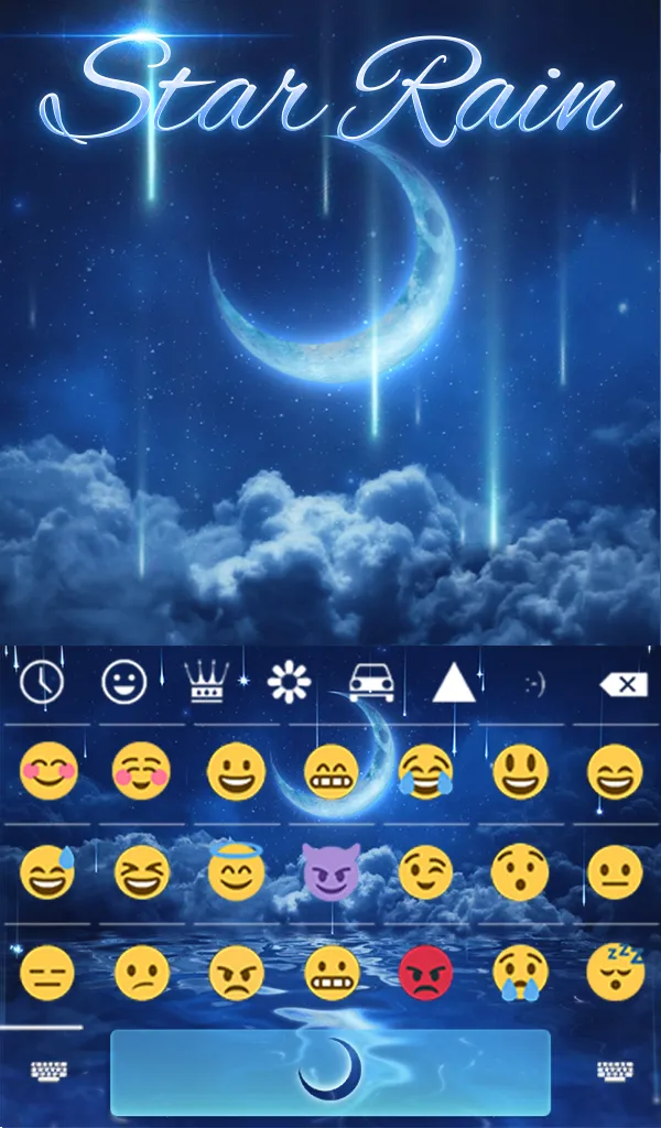 Star Rain Keyboard + Wallpaper | Indus Appstore | Screenshot