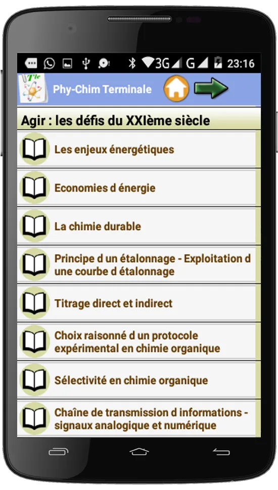 Physique Chimie Terminale | Indus Appstore | Screenshot