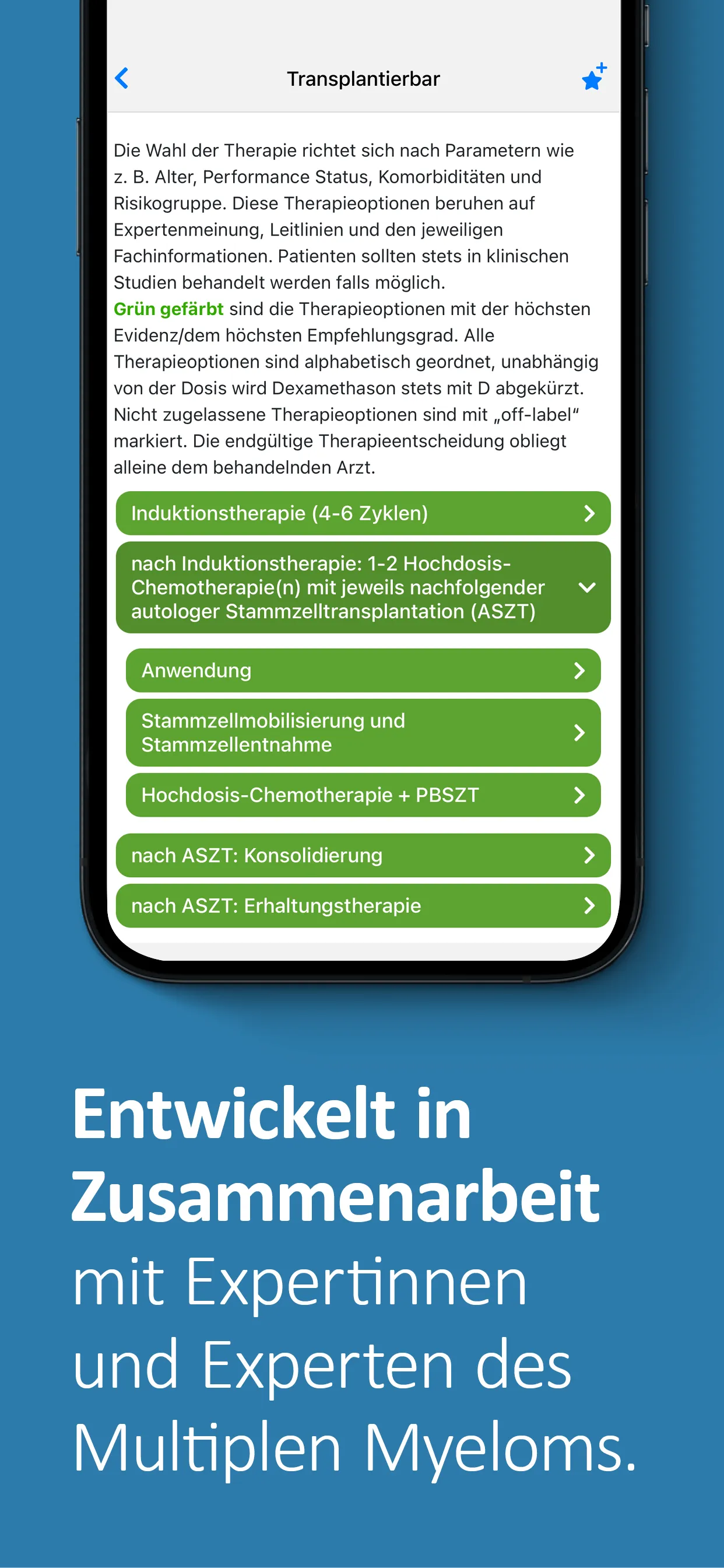 Multiples Myelom onkowissen | Indus Appstore | Screenshot