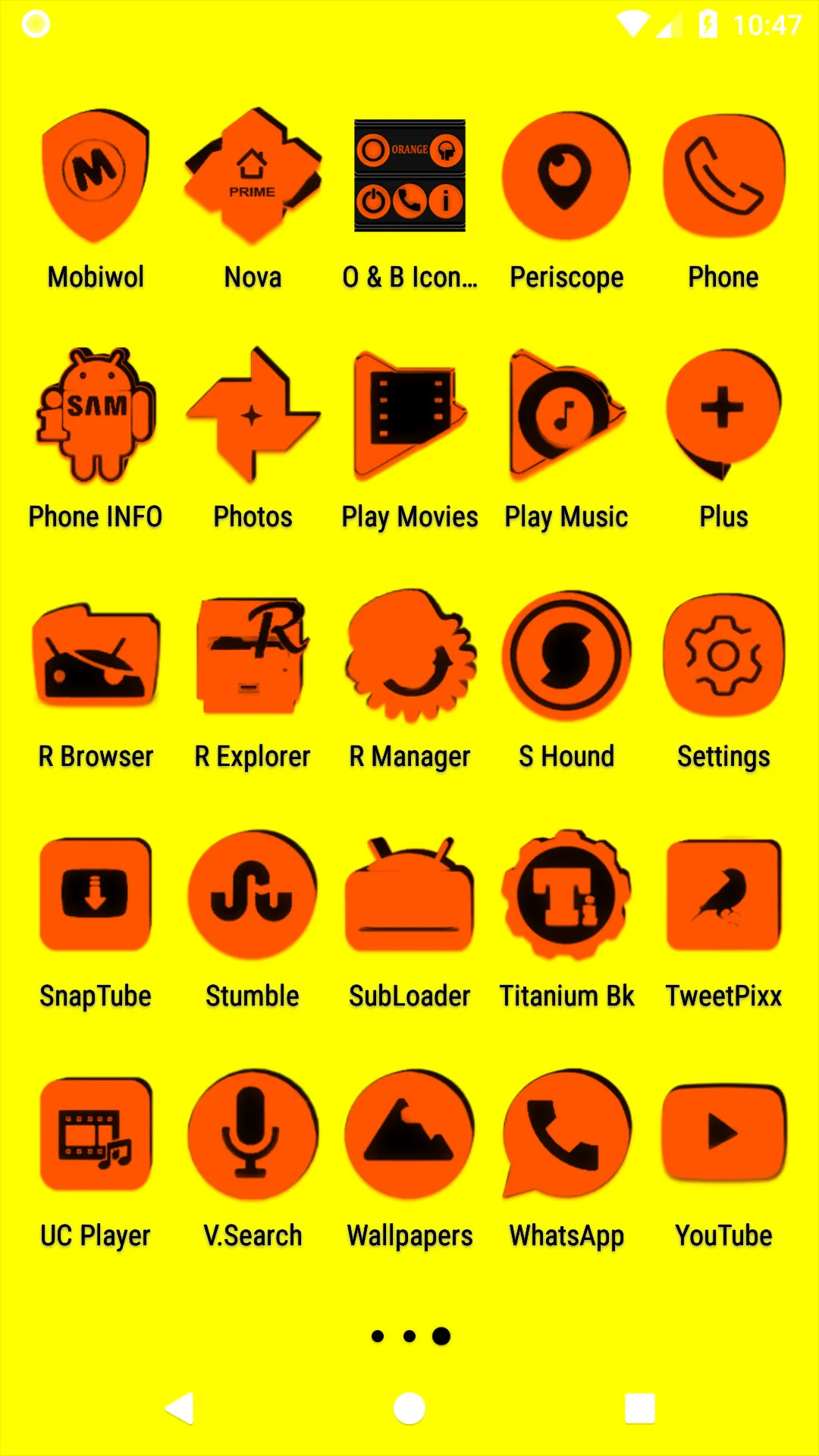 Orange and Black Icon Pack | Indus Appstore | Screenshot