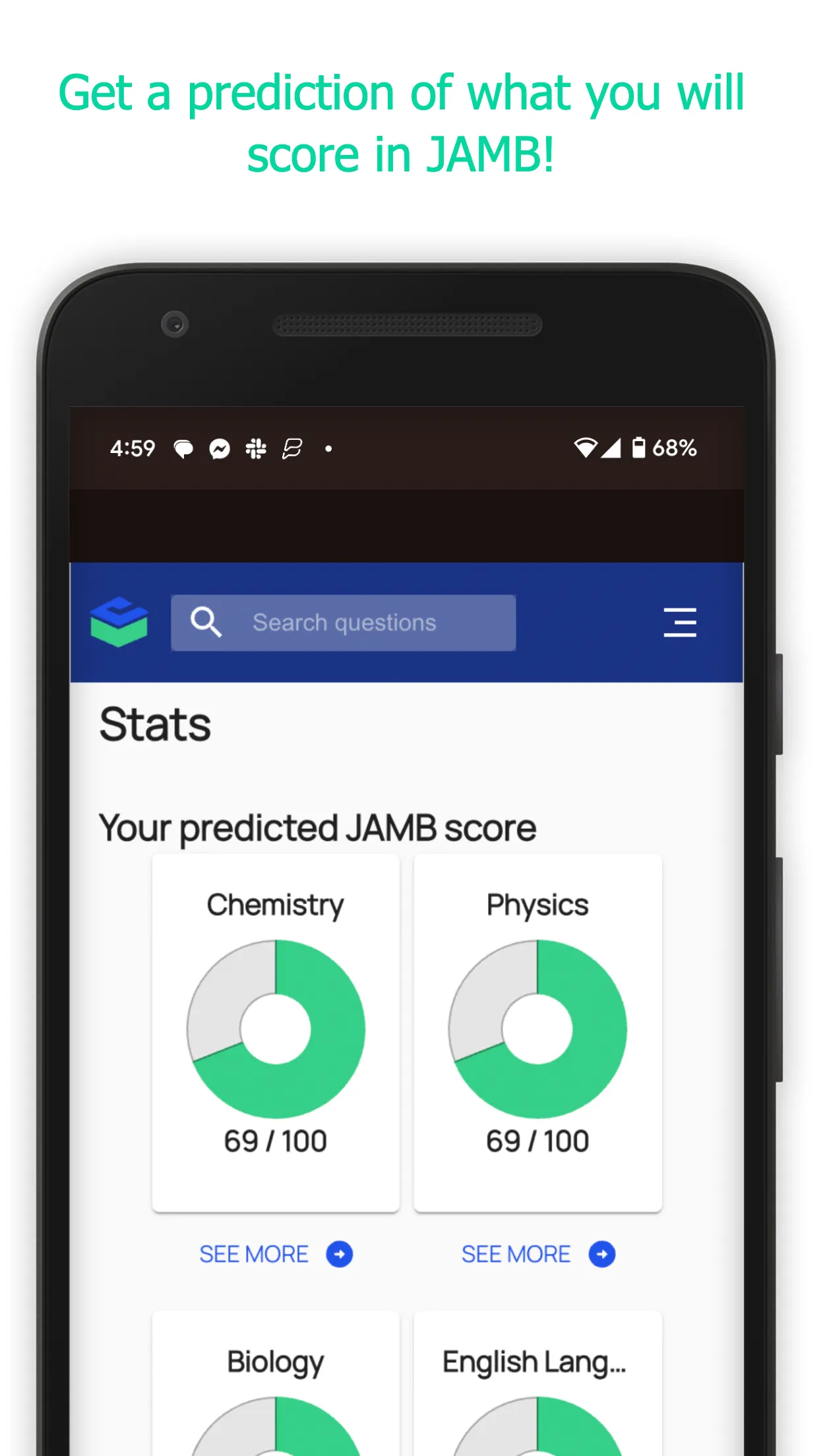 JAMB Prep - Past Questions | Indus Appstore | Screenshot