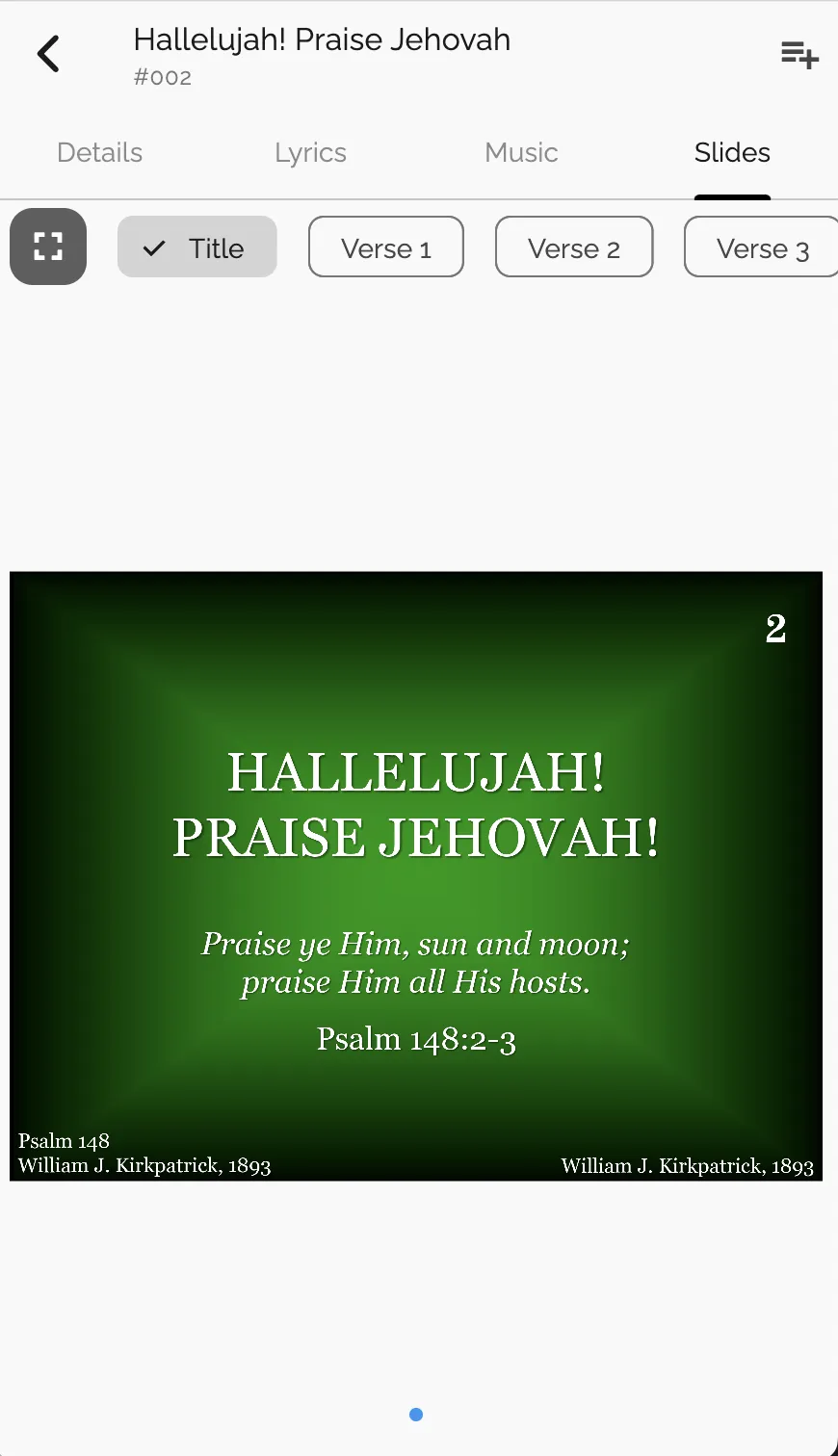 Hymns for Worship | Indus Appstore | Screenshot