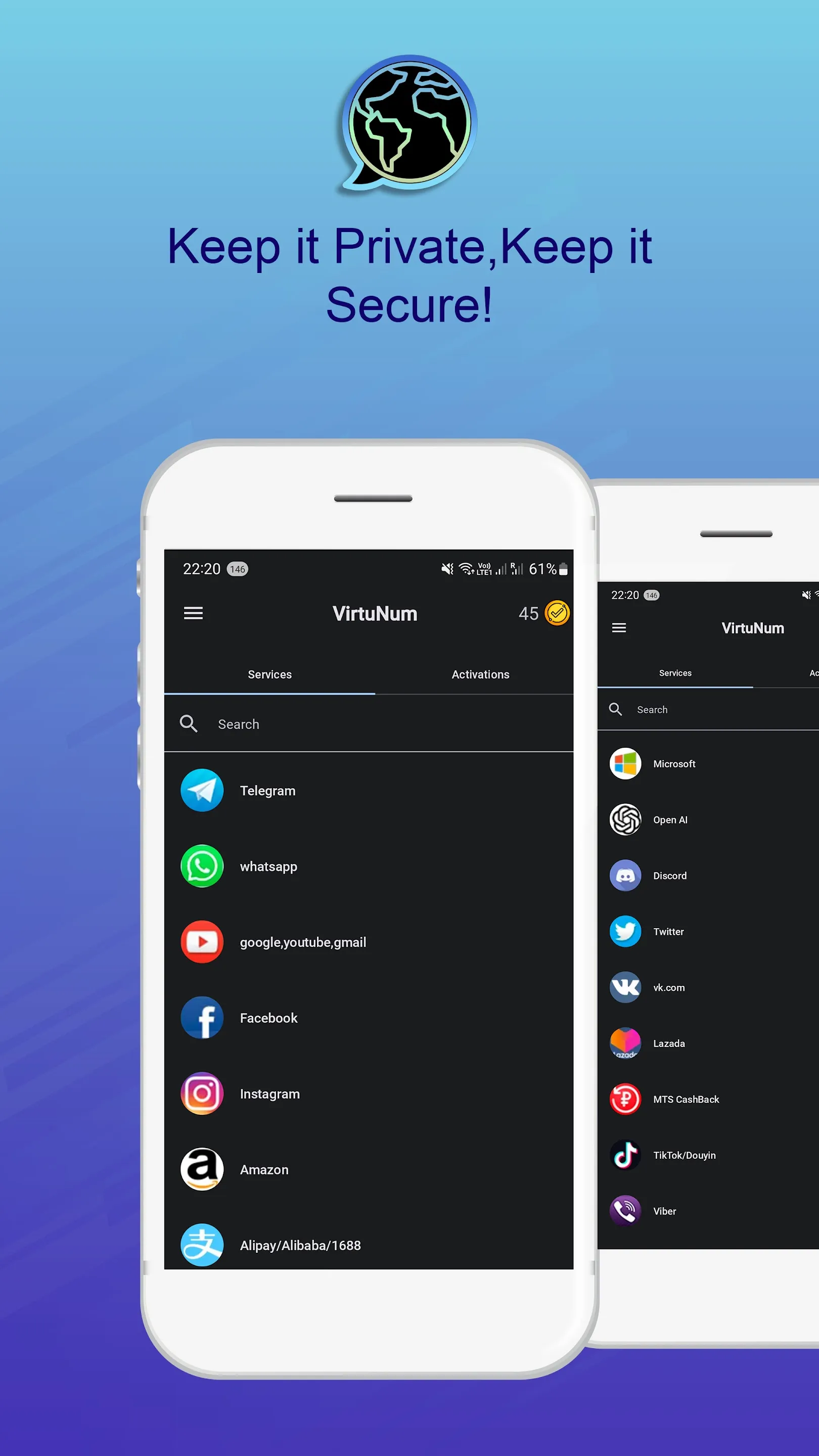 VirtuNum - Virtual Number | Indus Appstore | Screenshot