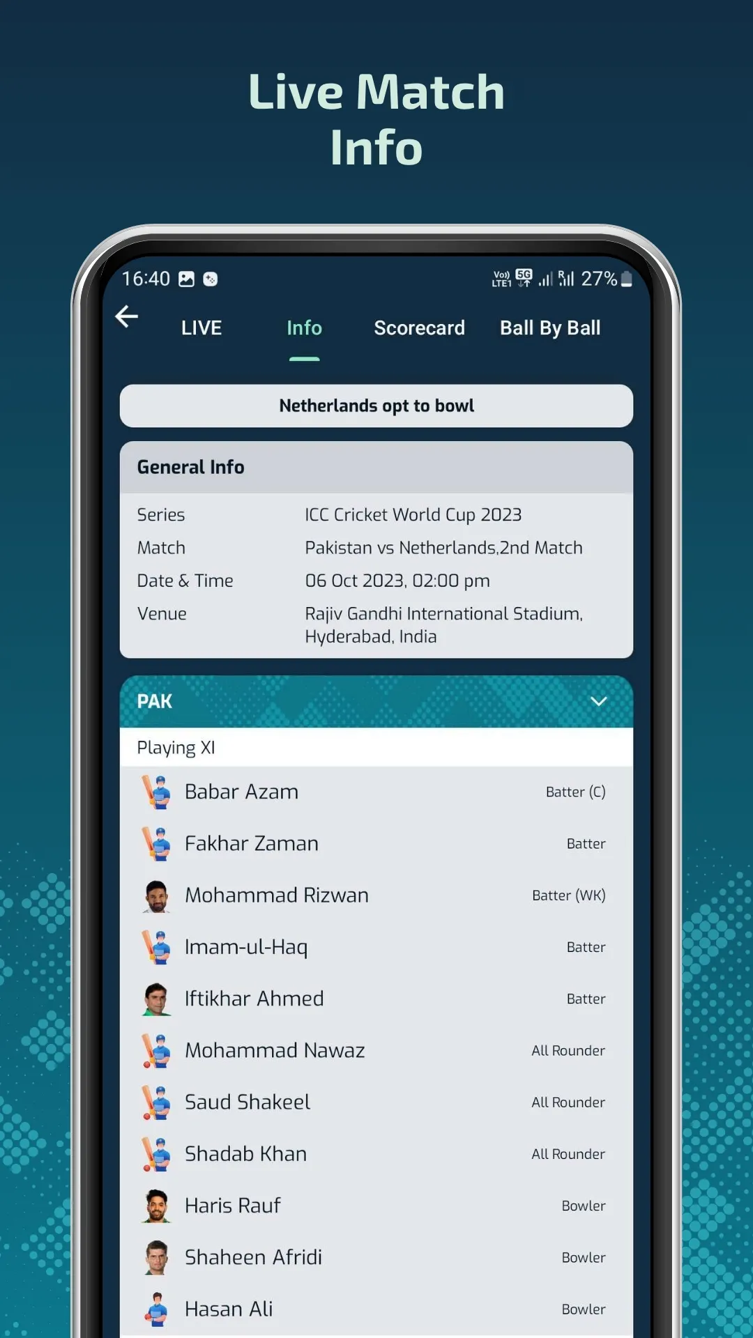 Swift Cricket Live Line | Indus Appstore | Screenshot