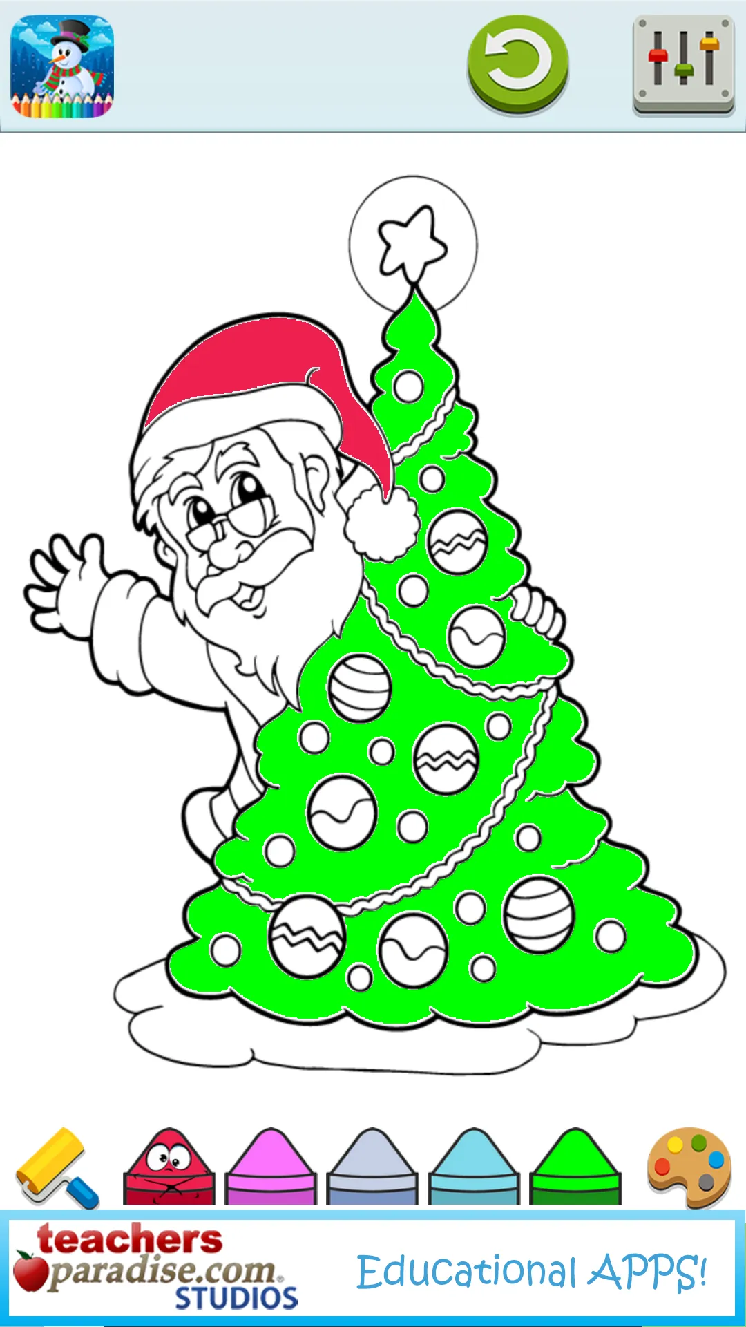 Kids Christmas Coloring Pages | Indus Appstore | Screenshot