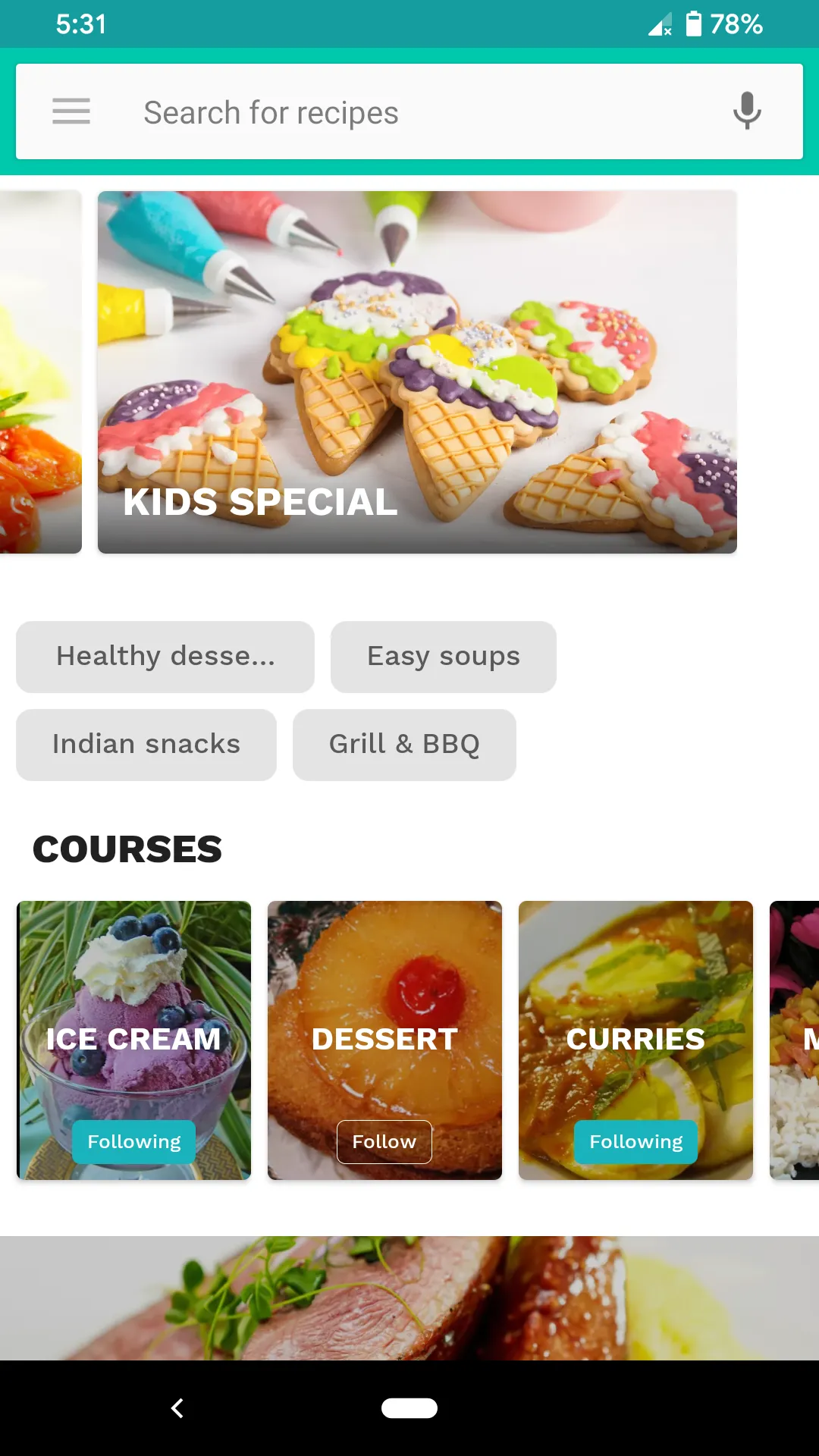 Indian Cooking Recipes App | Indus Appstore | Screenshot