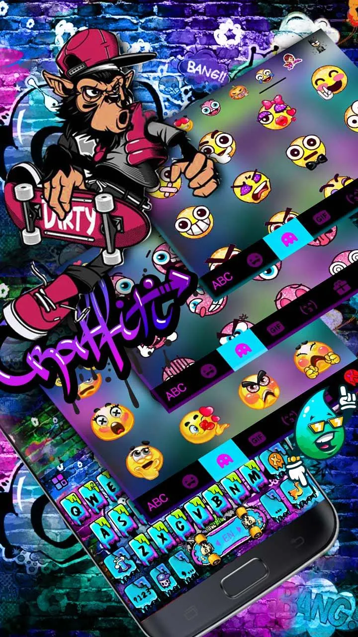 Skate Graffiti Keyboard Theme | Indus Appstore | Screenshot