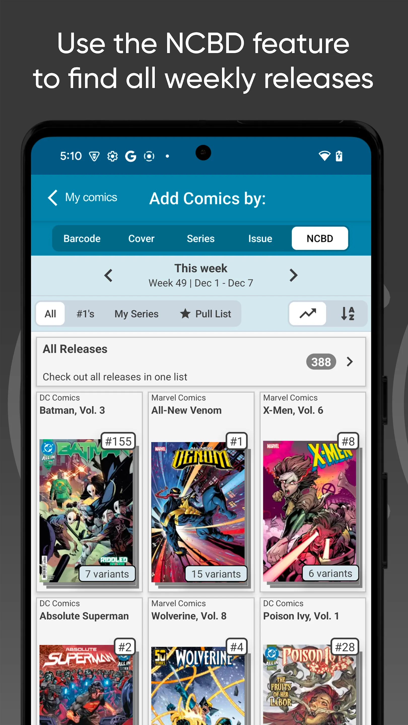 CLZ Comics comic book database | Indus Appstore | Screenshot