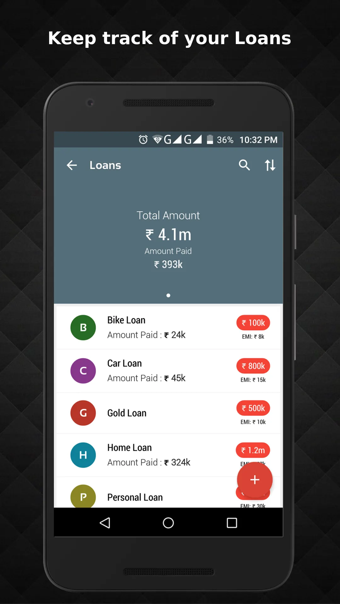 vMoneyTracker : Money Manager | Indus Appstore | Screenshot