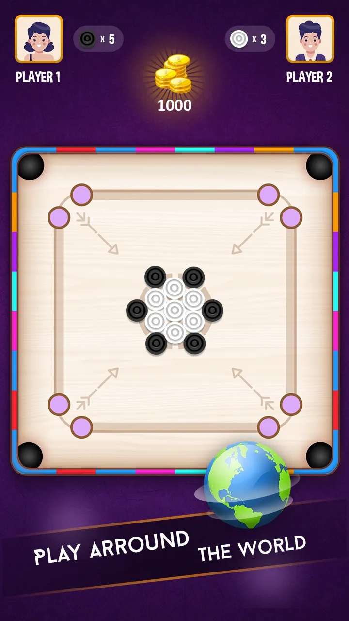 My Carrom -Offline Multiplayer | Indus Appstore | Screenshot