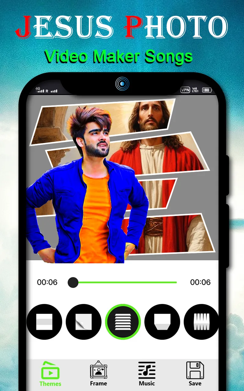Jesus photo video maker songs | Indus Appstore | Screenshot