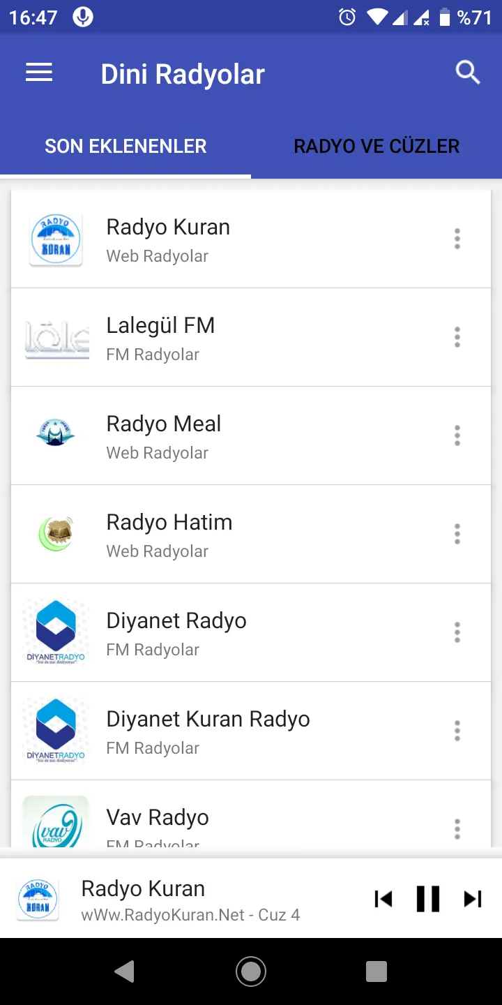 Dini Radyolar - İslami Radyo | Indus Appstore | Screenshot