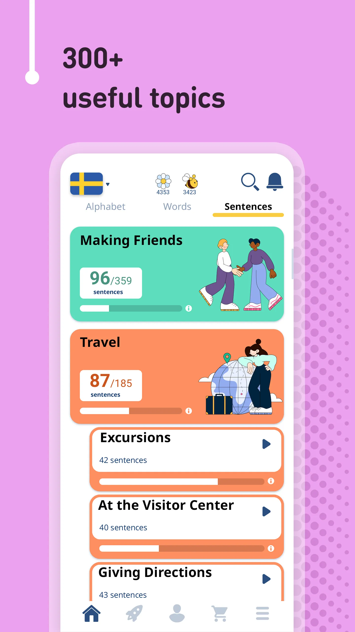 Learn Swedish - 11,000 Words | Indus Appstore | Screenshot