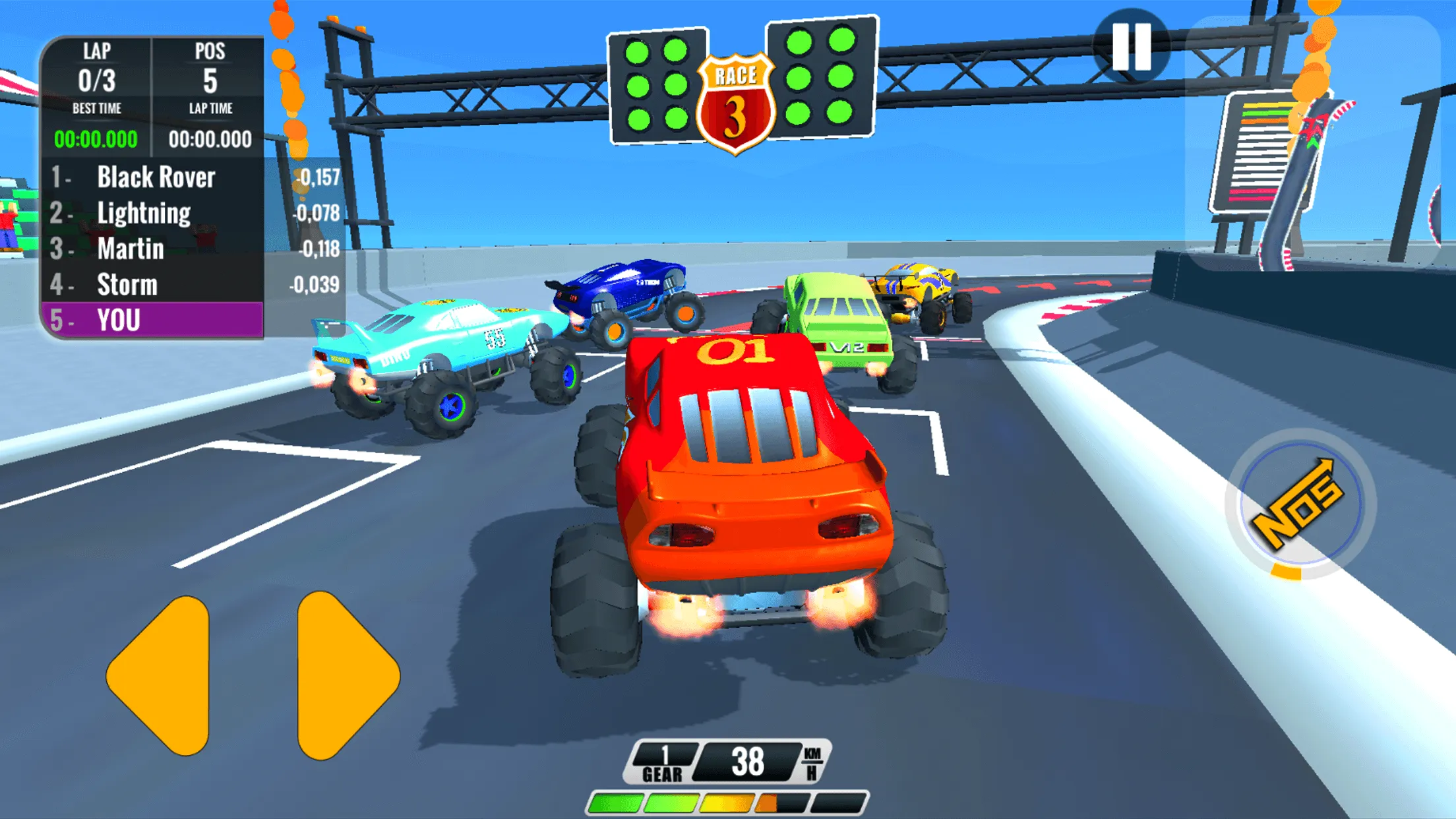 Monster Truck Racing For Kids | Indus Appstore | Screenshot