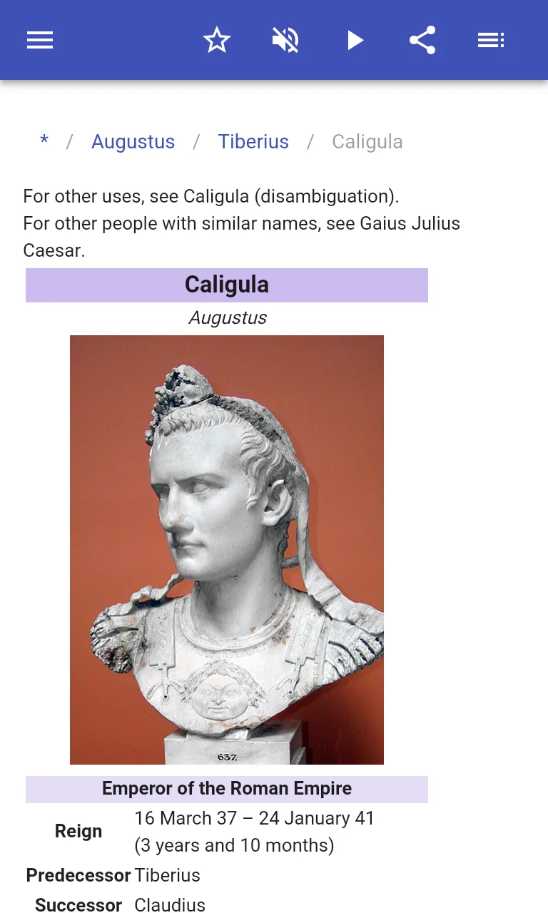 Roman emperors | Indus Appstore | Screenshot