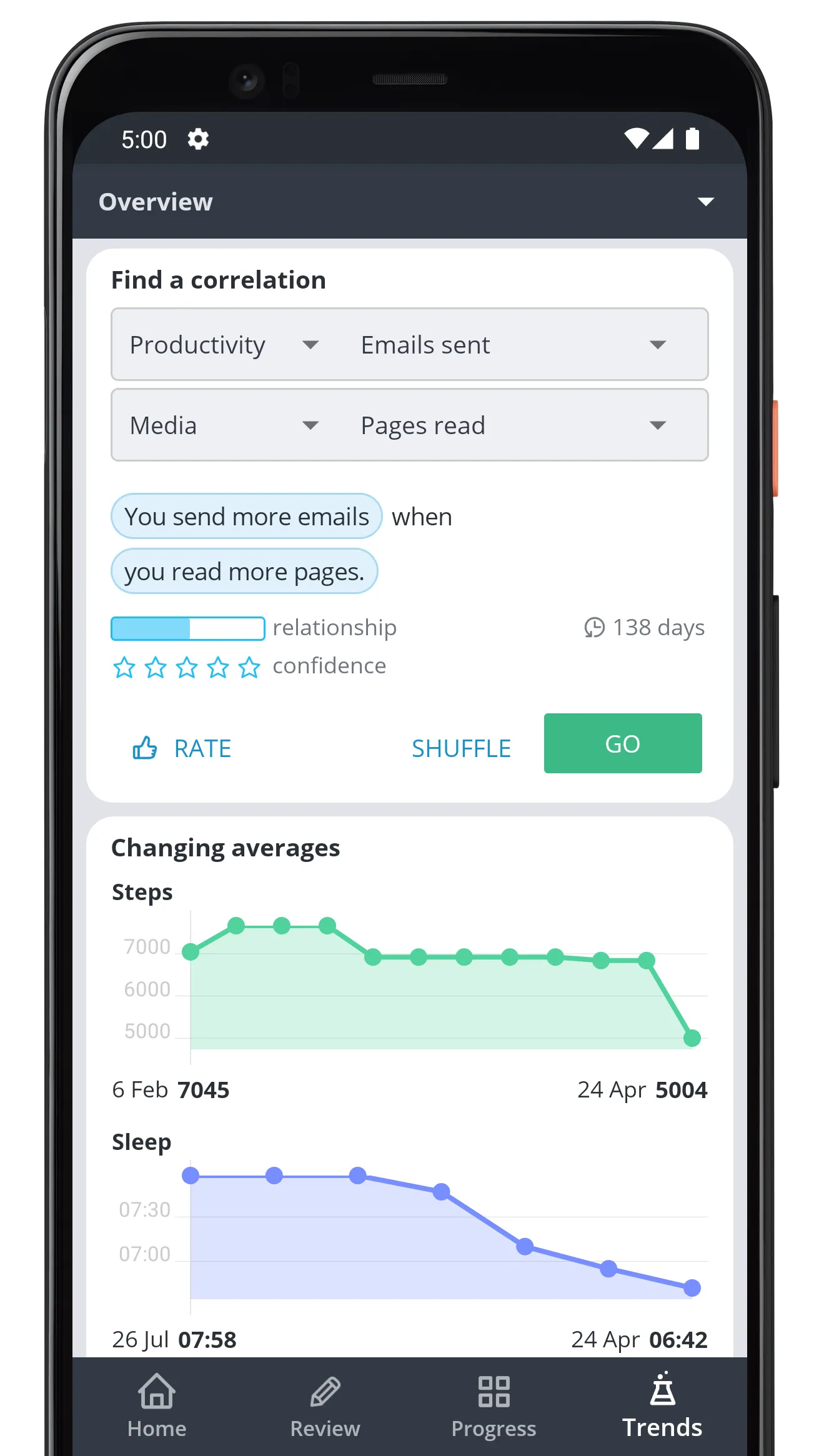 Exist: track everything | Indus Appstore | Screenshot