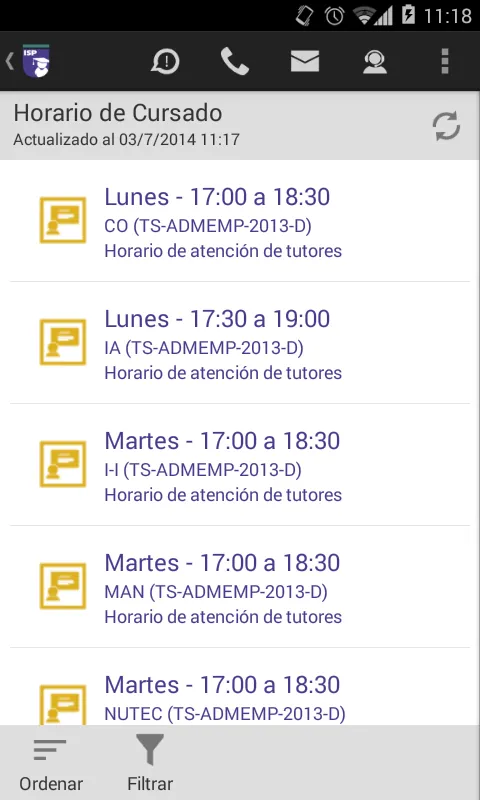 MiISP Móvil Alumnos | Indus Appstore | Screenshot