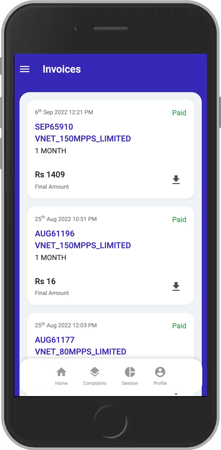 VnetSelfcare | Indus Appstore | Screenshot