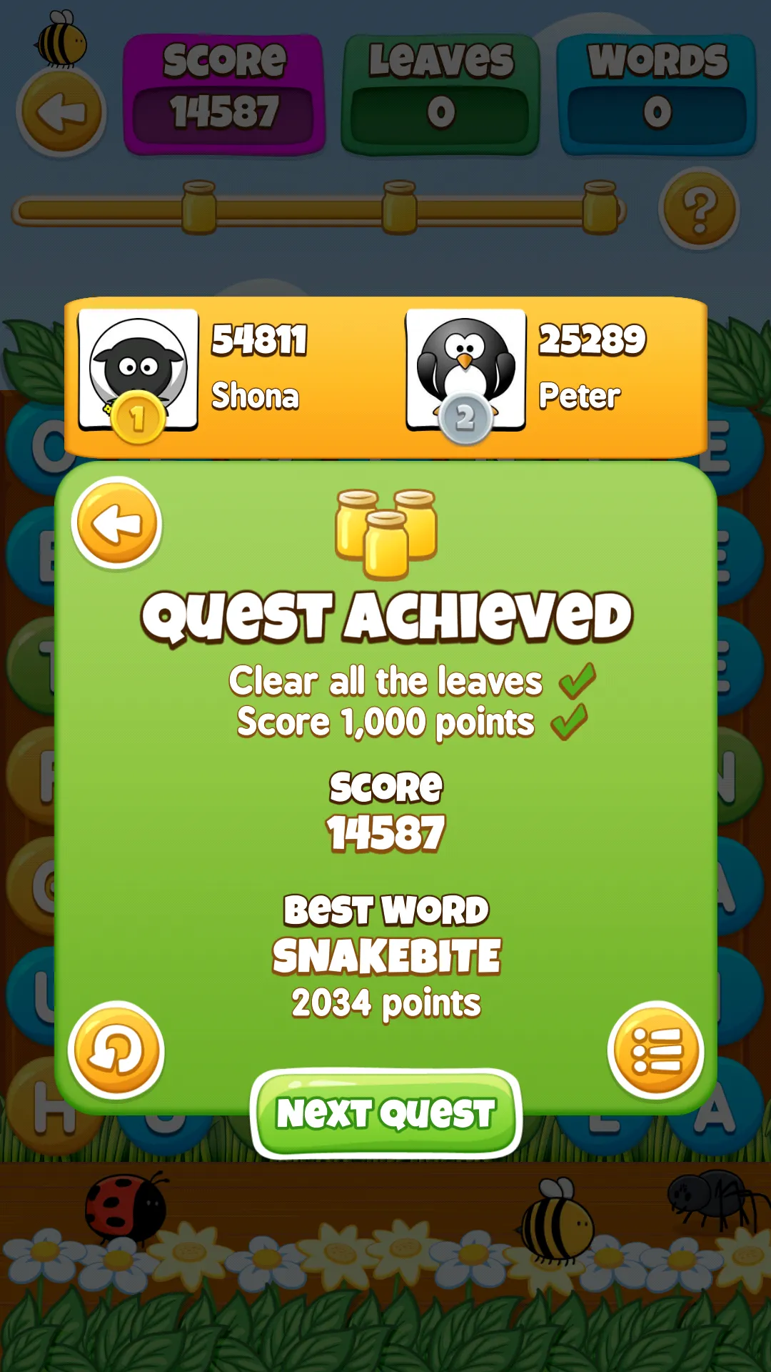 WordBuzz: The Honey Quest | Indus Appstore | Screenshot