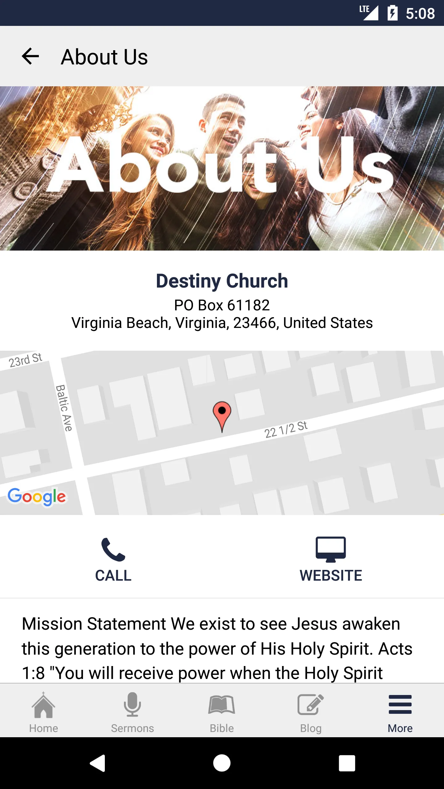 Destiny Church VB | Indus Appstore | Screenshot