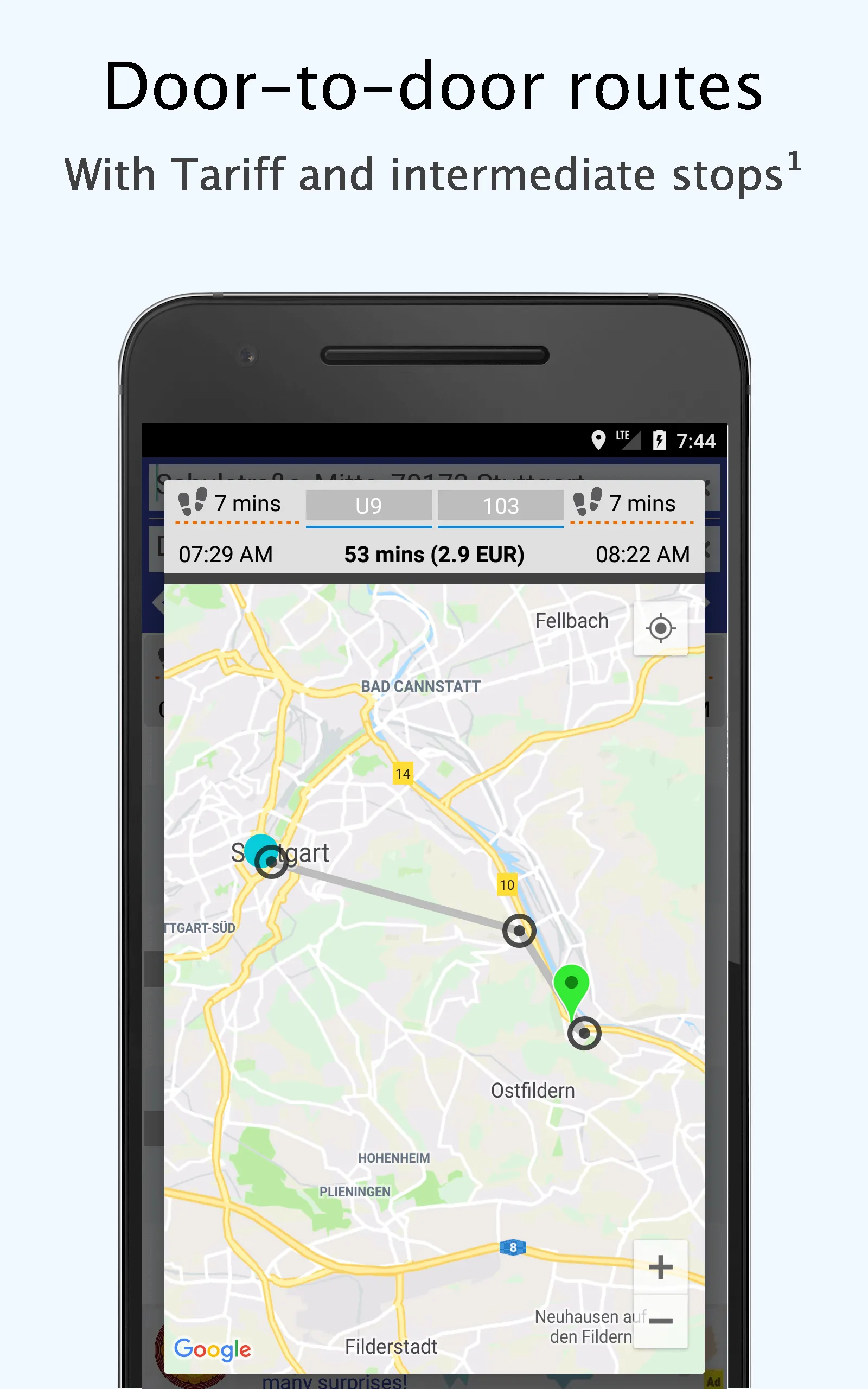 Stuttgart Public Transport | Indus Appstore | Screenshot