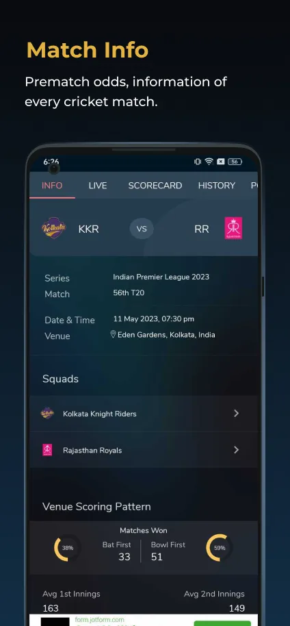 Cricket Live Line | Indus Appstore | Screenshot