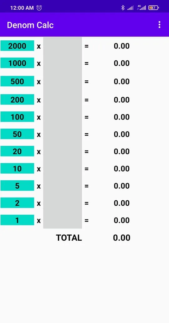 Denomination Calculator | Indus Appstore | Screenshot