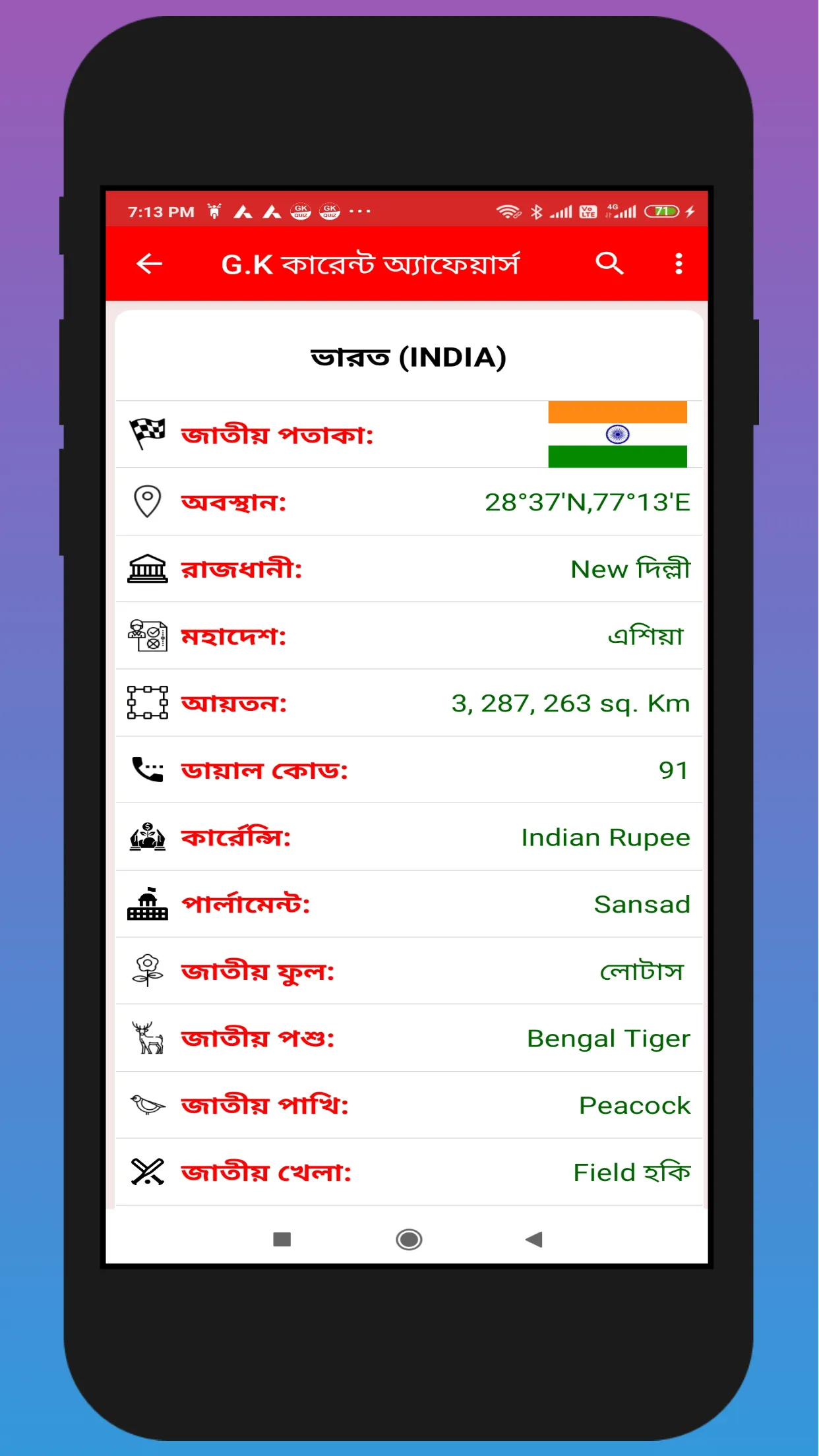 বাংলা G.K কারেন্ট অ্যাফেয়ার্স | Indus Appstore | Screenshot