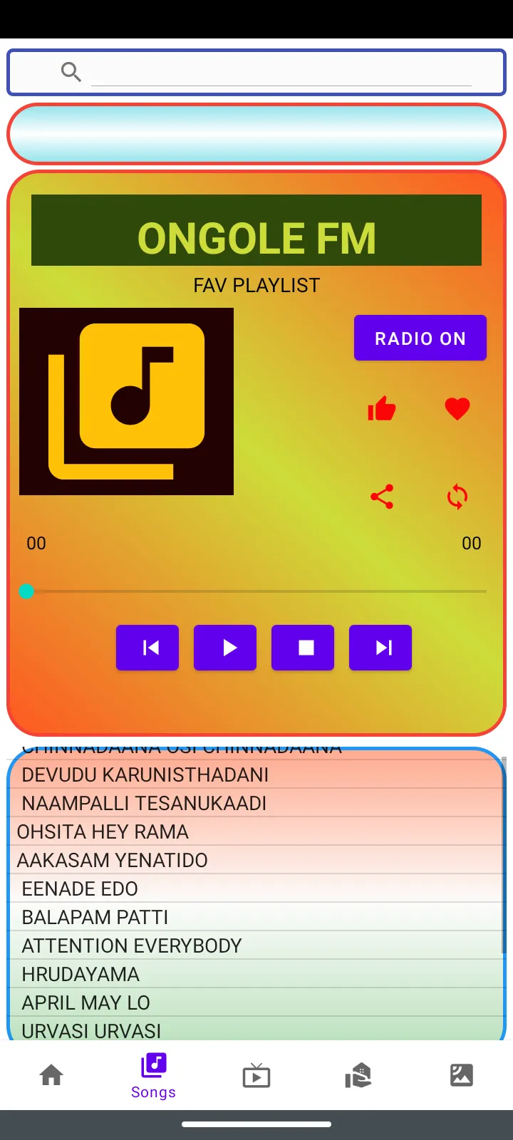 ONGOLE FM | Indus Appstore | Screenshot