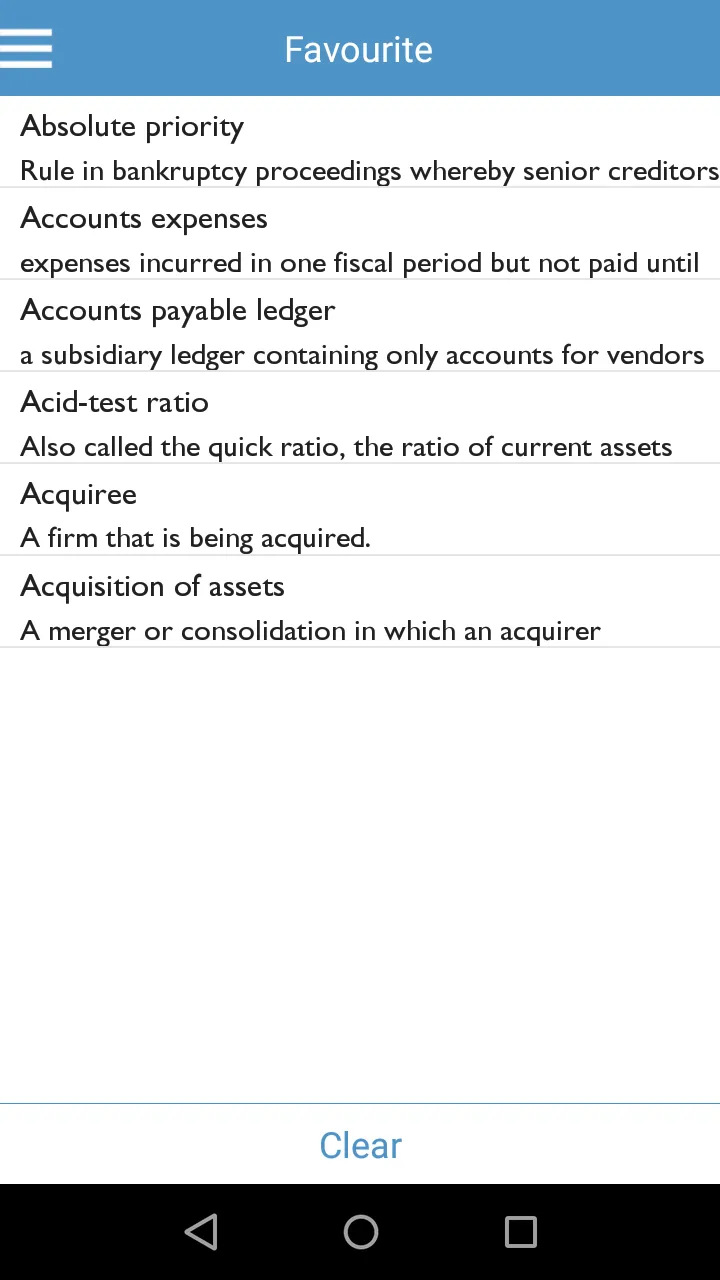 Accounting Dictionary | Indus Appstore | Screenshot