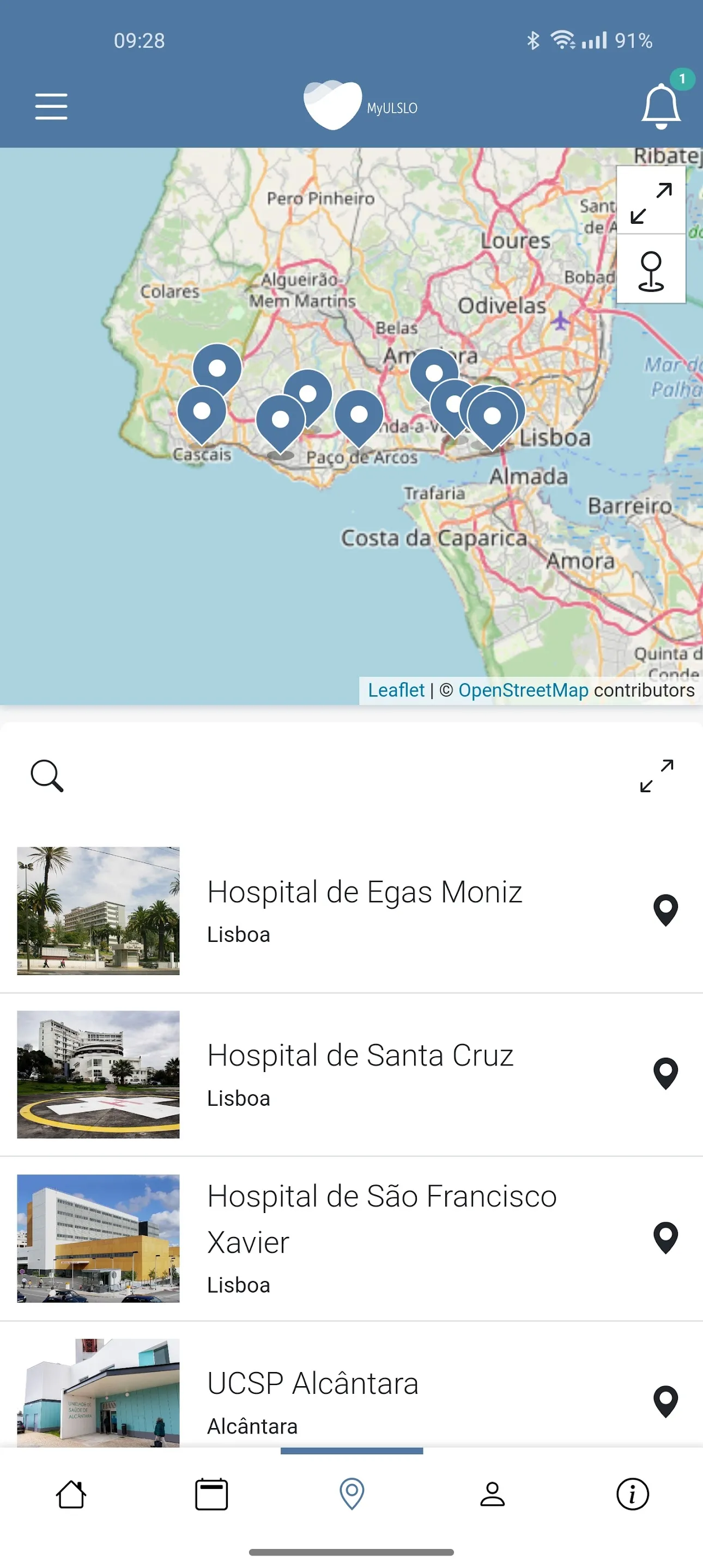 MyULSLO - ULS Lisboa Ocidental | Indus Appstore | Screenshot