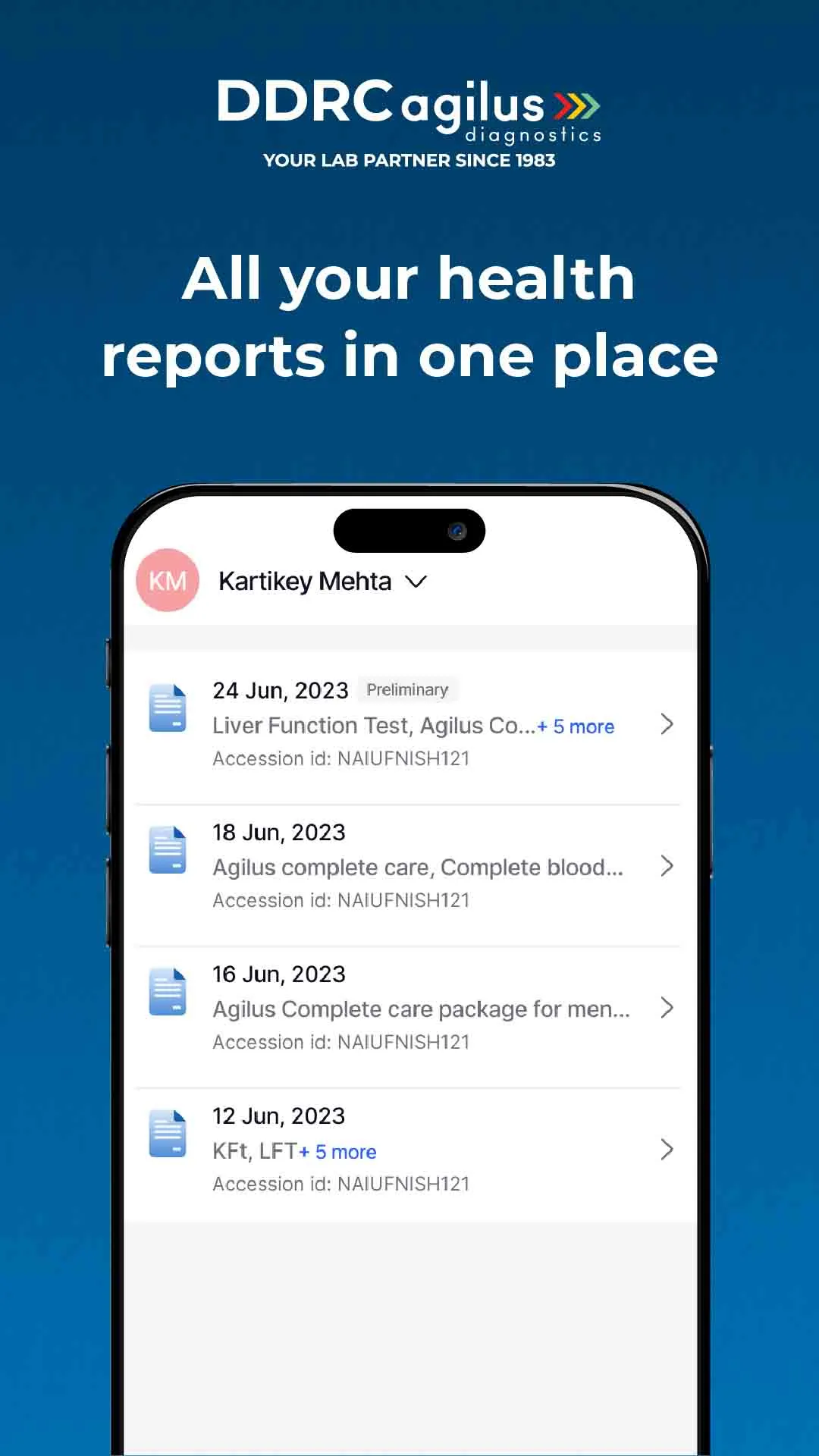 DDRC Agilus Diagnostics | Indus Appstore | Screenshot