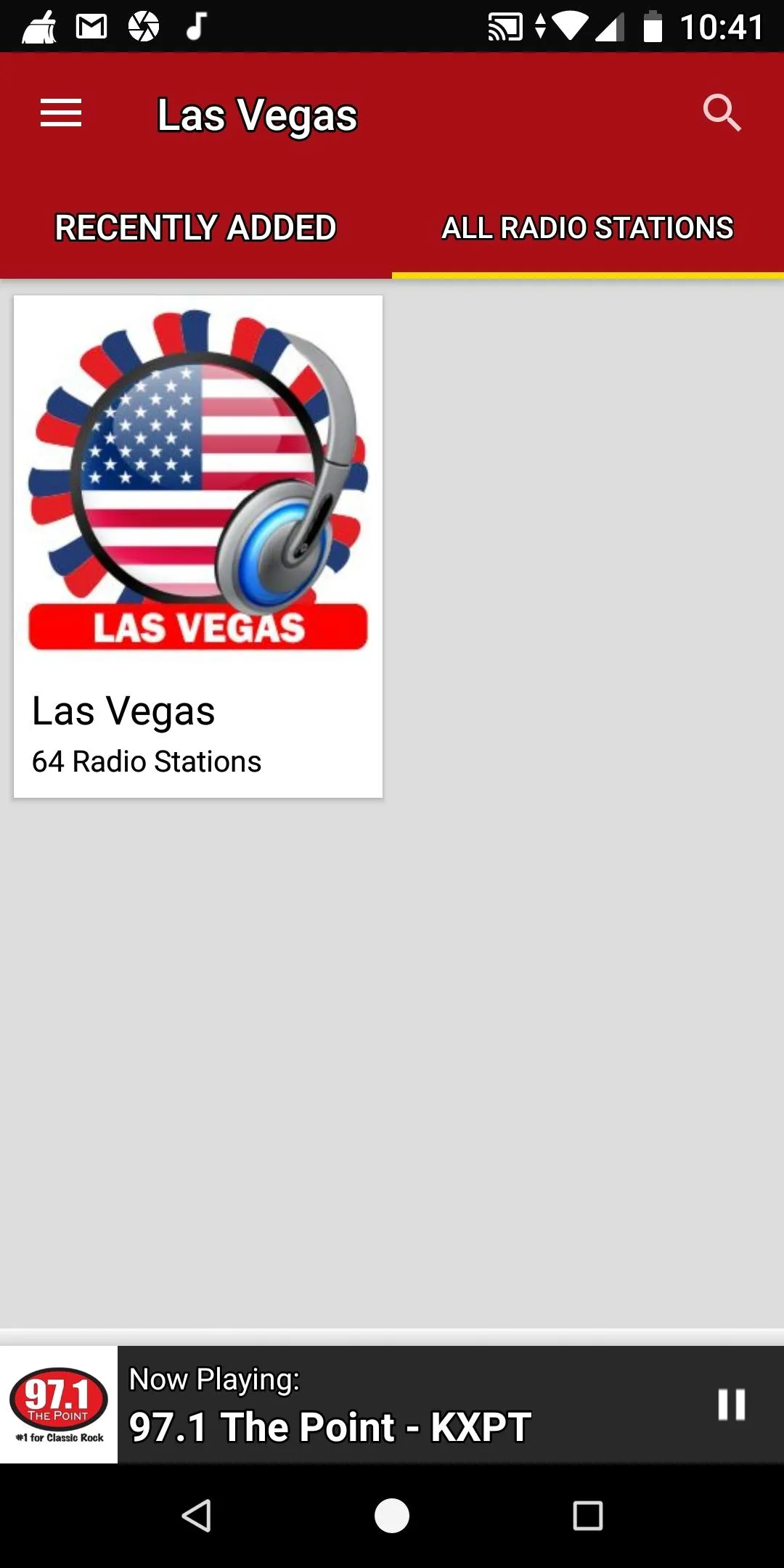 Las Vegas Radio Stations | Indus Appstore | Screenshot