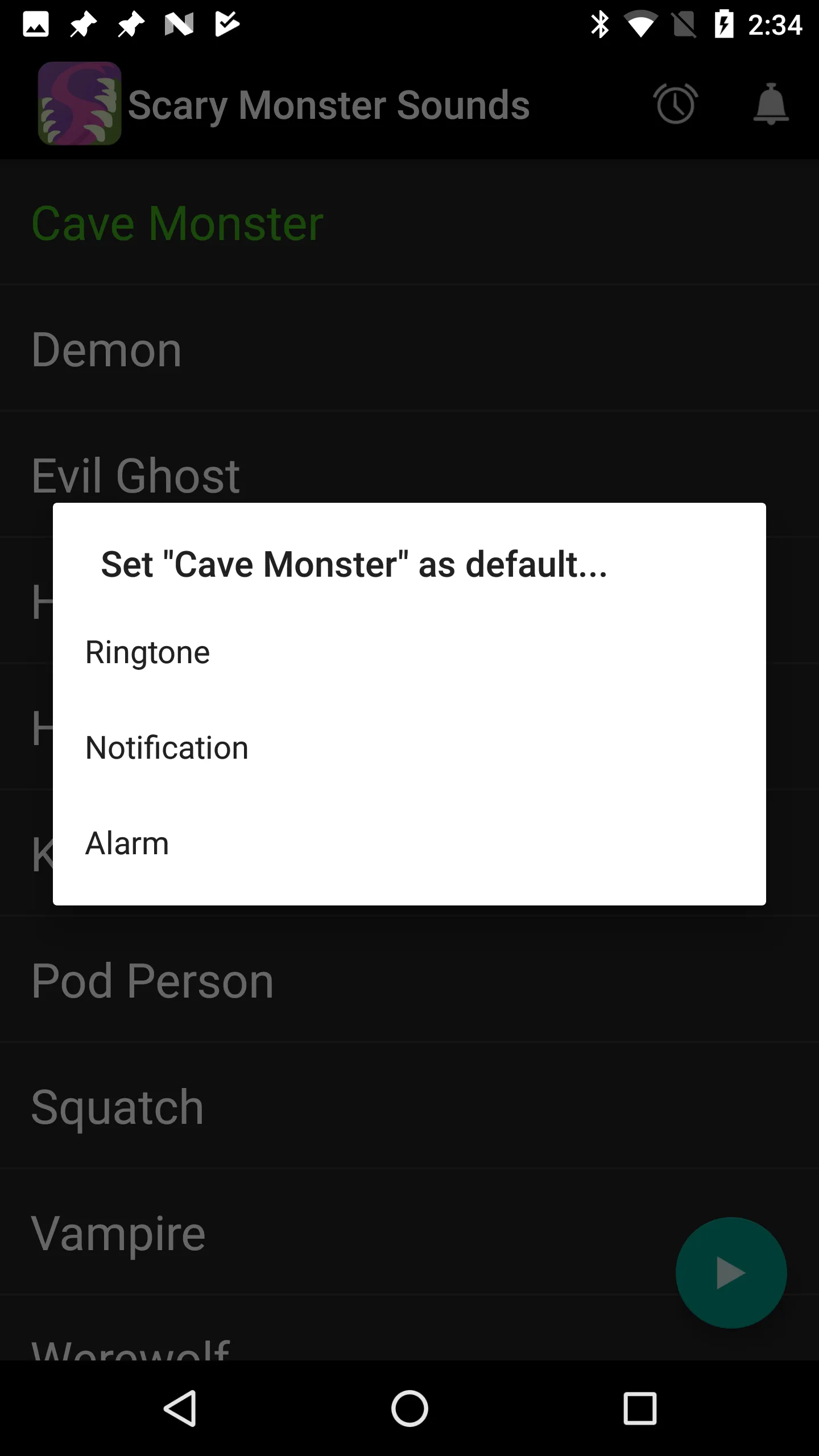 Scary Monster Sounds | Indus Appstore | Screenshot